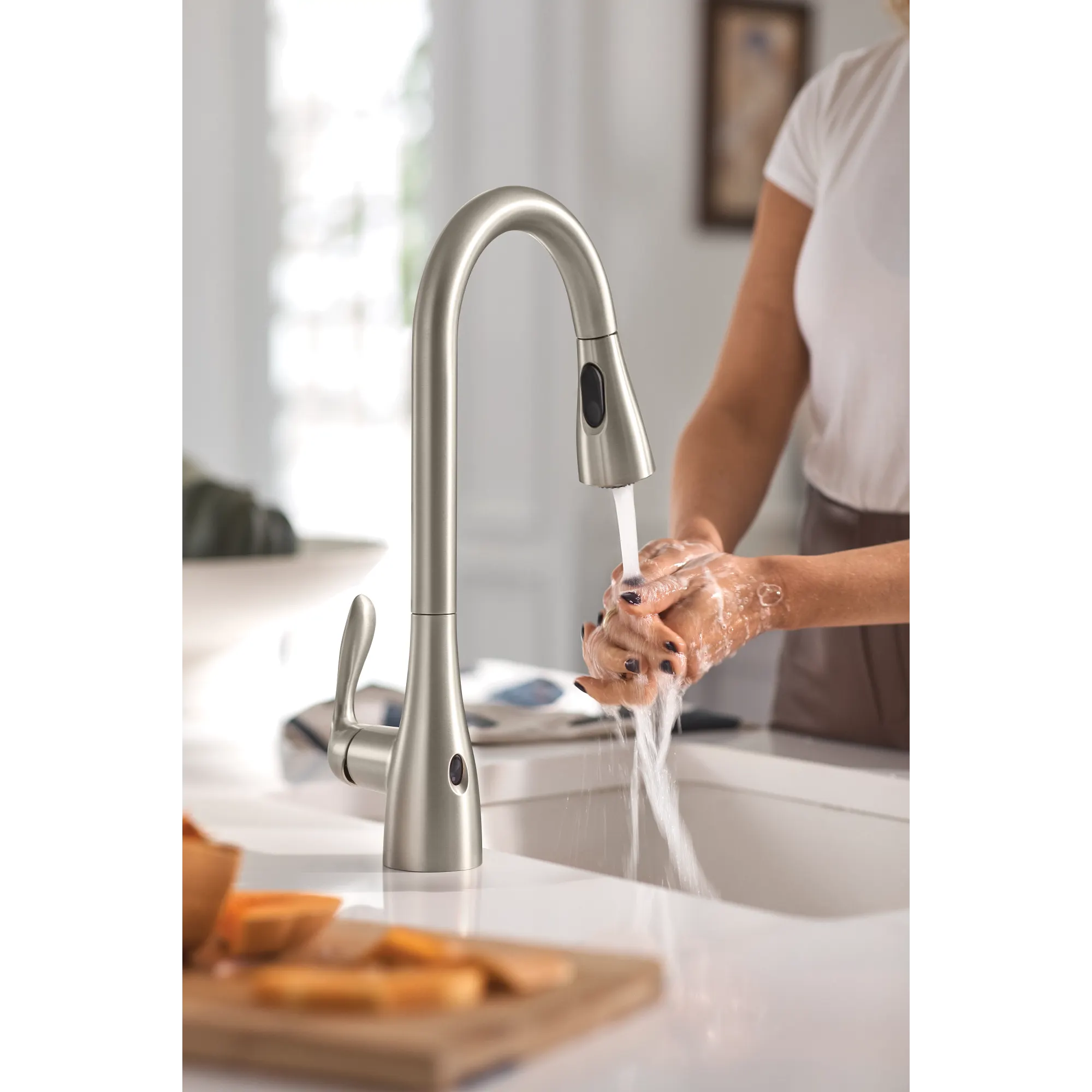 Georgene One-Handle High Arc Pulldown Kitchen Faucet - Image 20