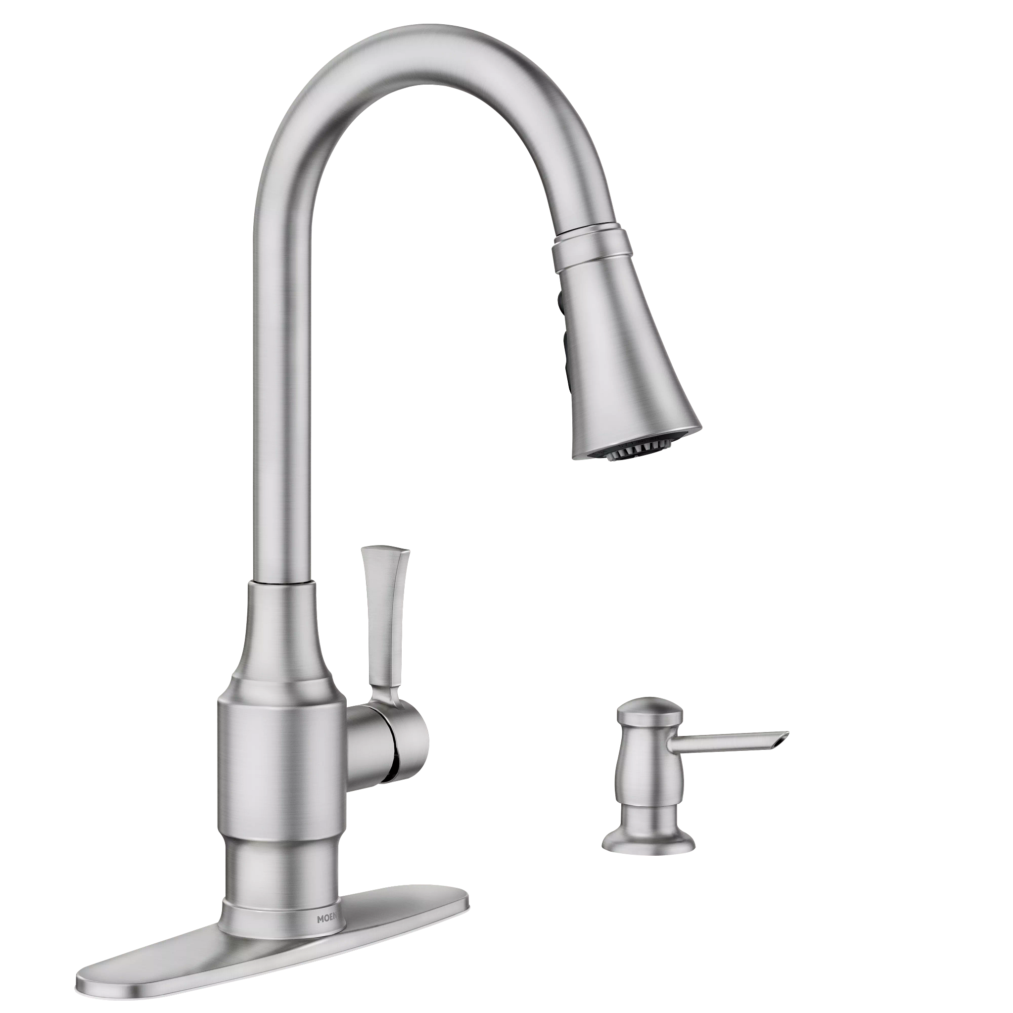Swinden One-handle High Arc Pulldown Kitchen Faucet
