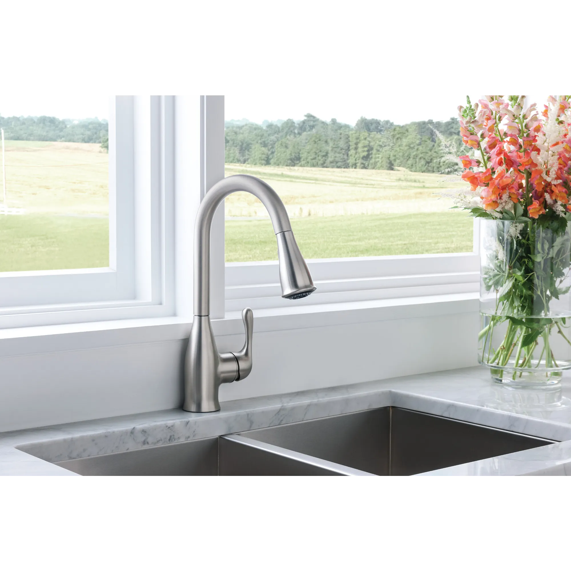 Kaden One-Handle Pulldown Kitchen Faucet - Image 26