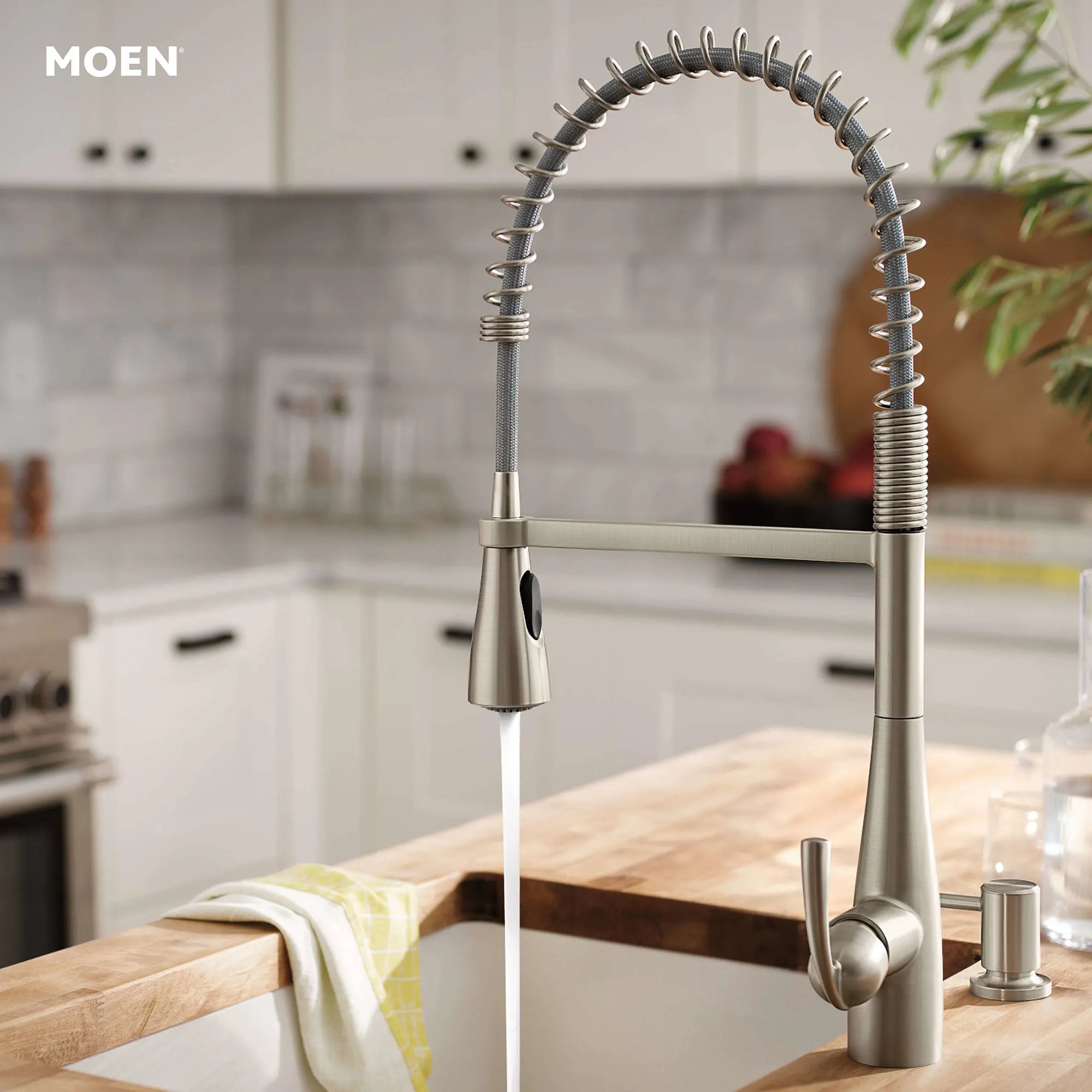 Essie One-Handle High Arc Pre-Rinse Spring Pulldown Kitchen Faucet - Image 14