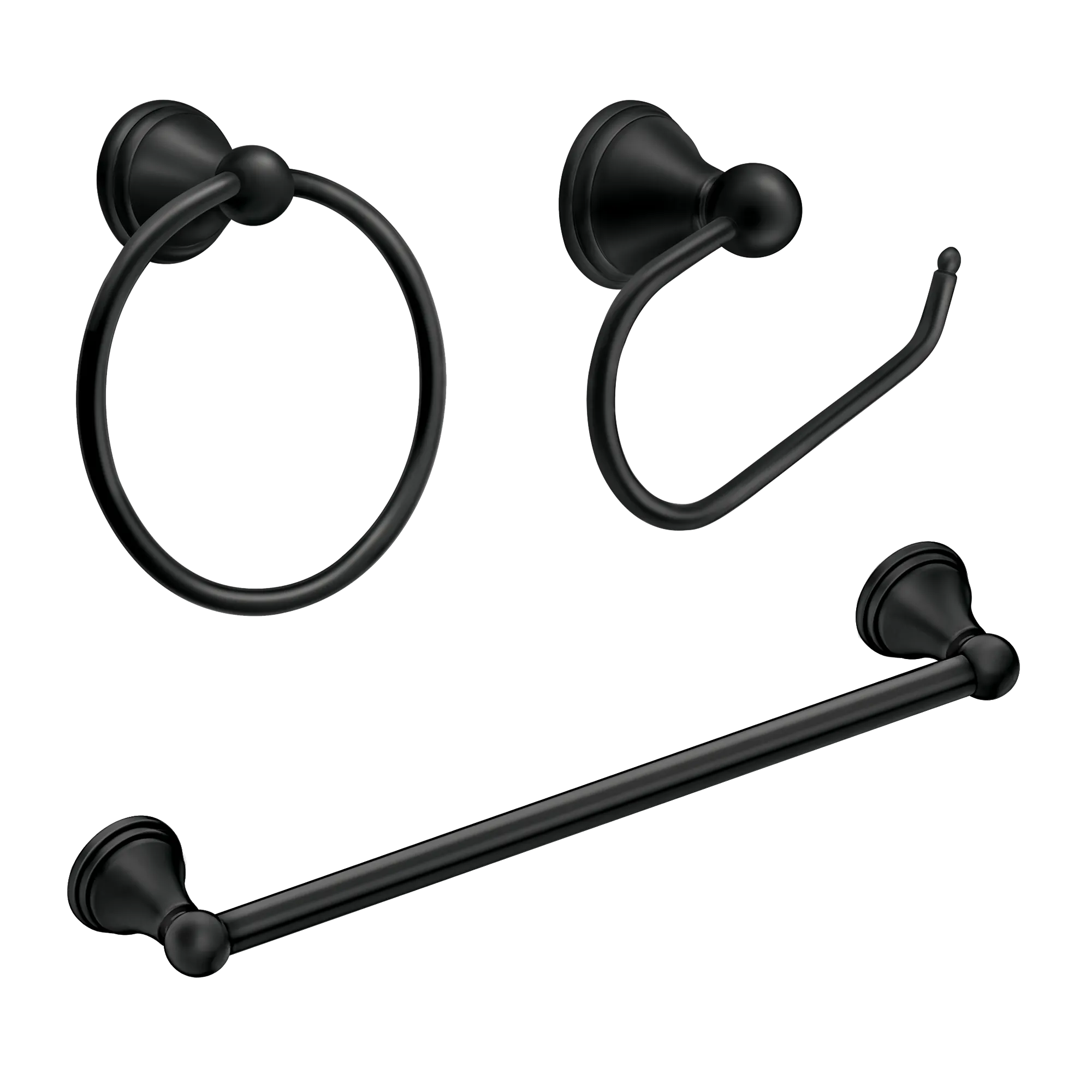 Preston Paper Holder. 18 Towel Bar. Towel Ring Accessory Kit - Image 3