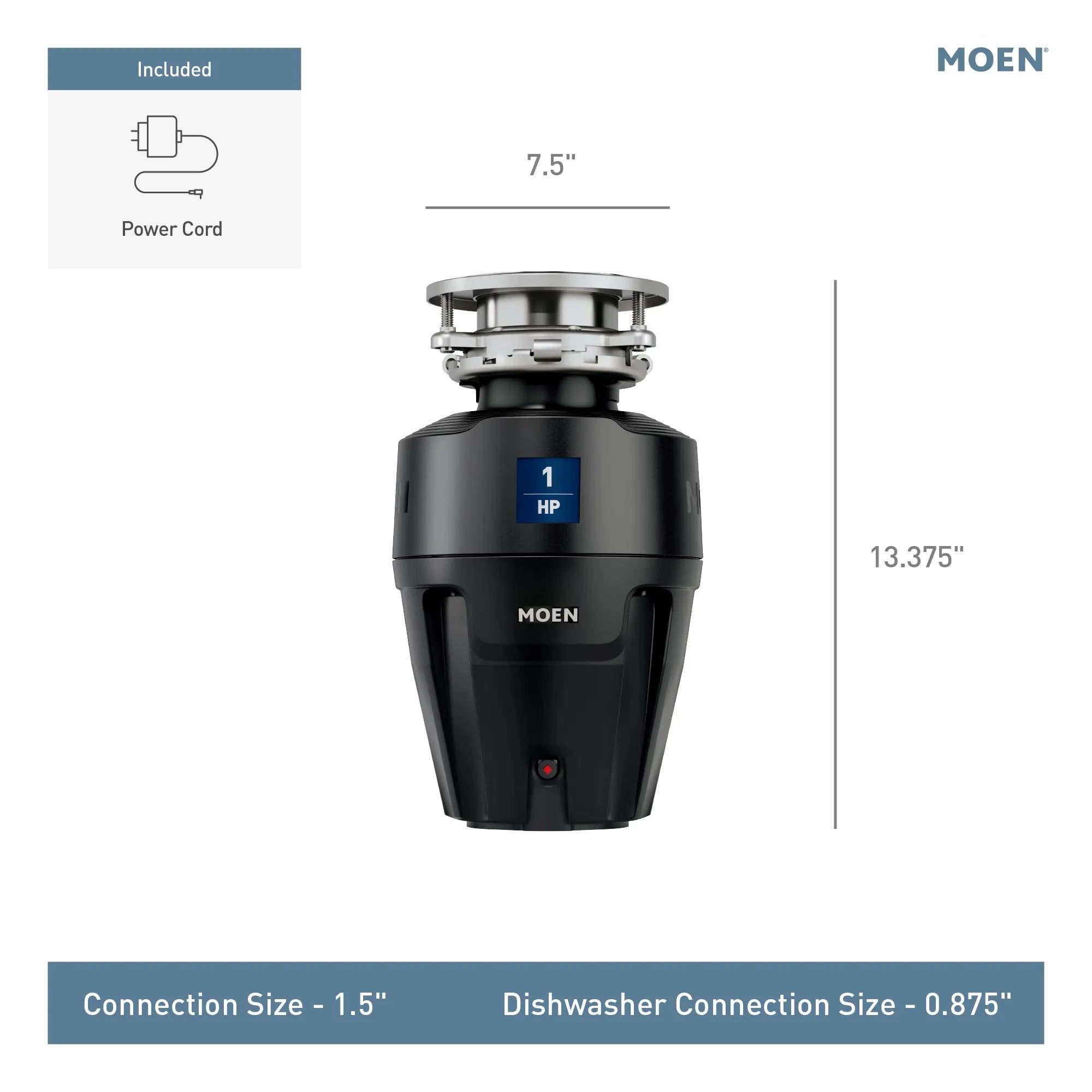 EX Series 1 Horsepower Garbage Disposal - Image 14