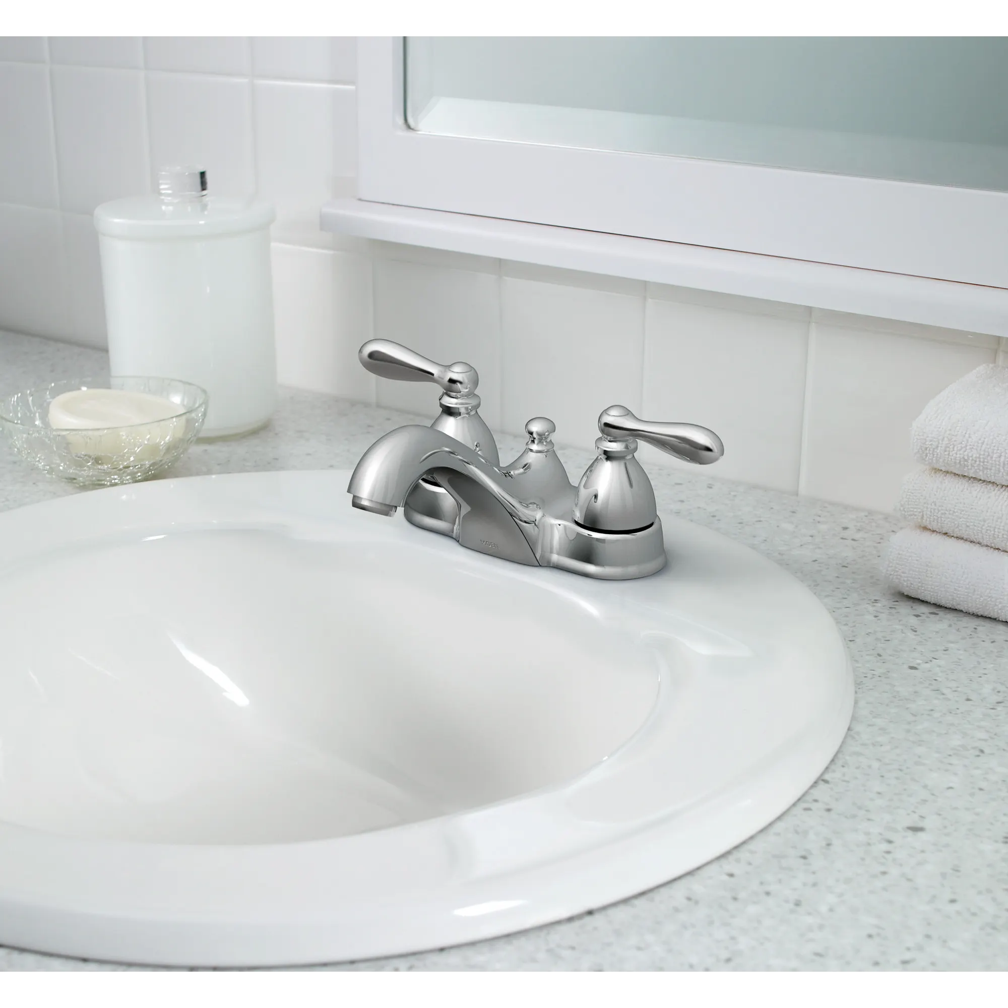 Caldwell Two-Handle Low Arc Bathroom Faucet - Image 2