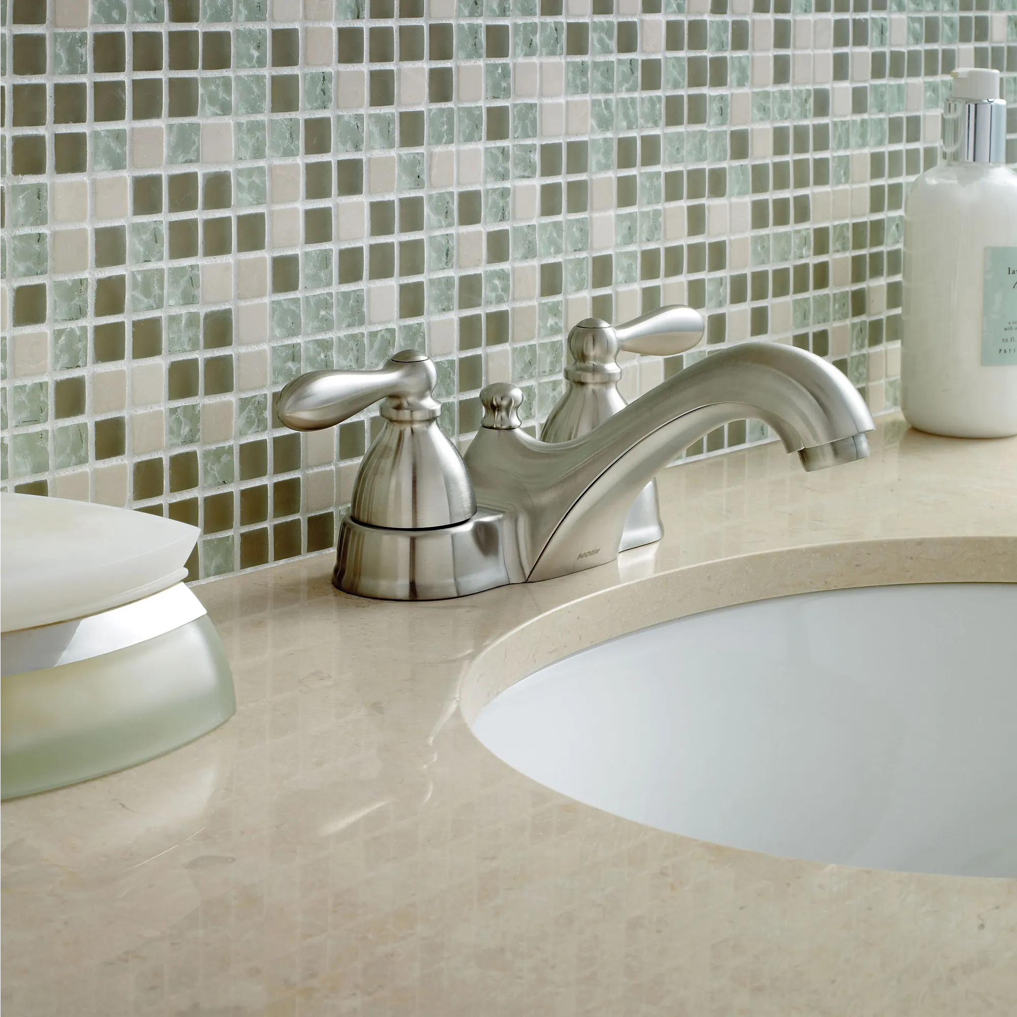 Caldwell Two-Handle Low Arc Bathroom Faucet - Image 4