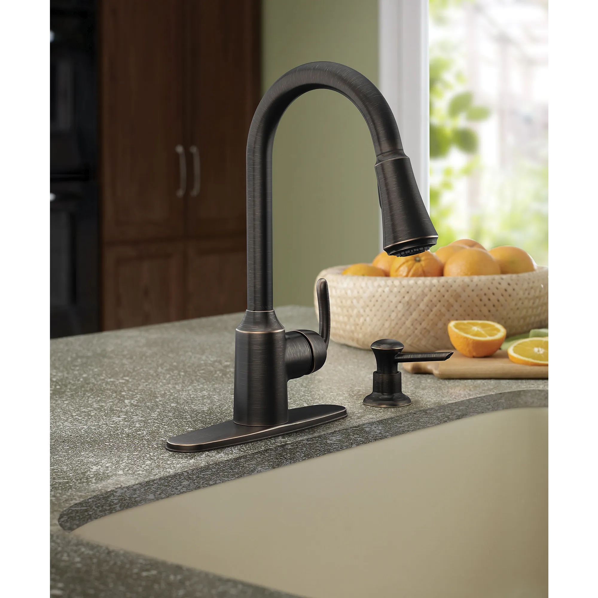 Bayhill One-Handle High Arc Pulldown Kitchen Faucet - Image 2