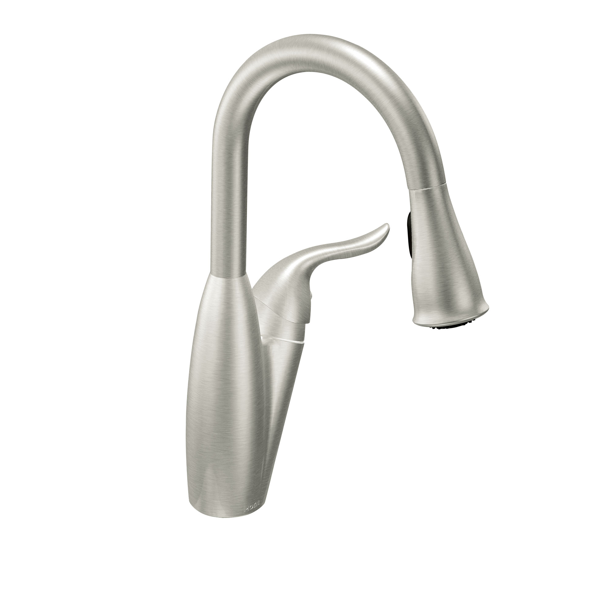 Solidad Chrome one-handle high arc pulldown kitchen faucet - Image 3