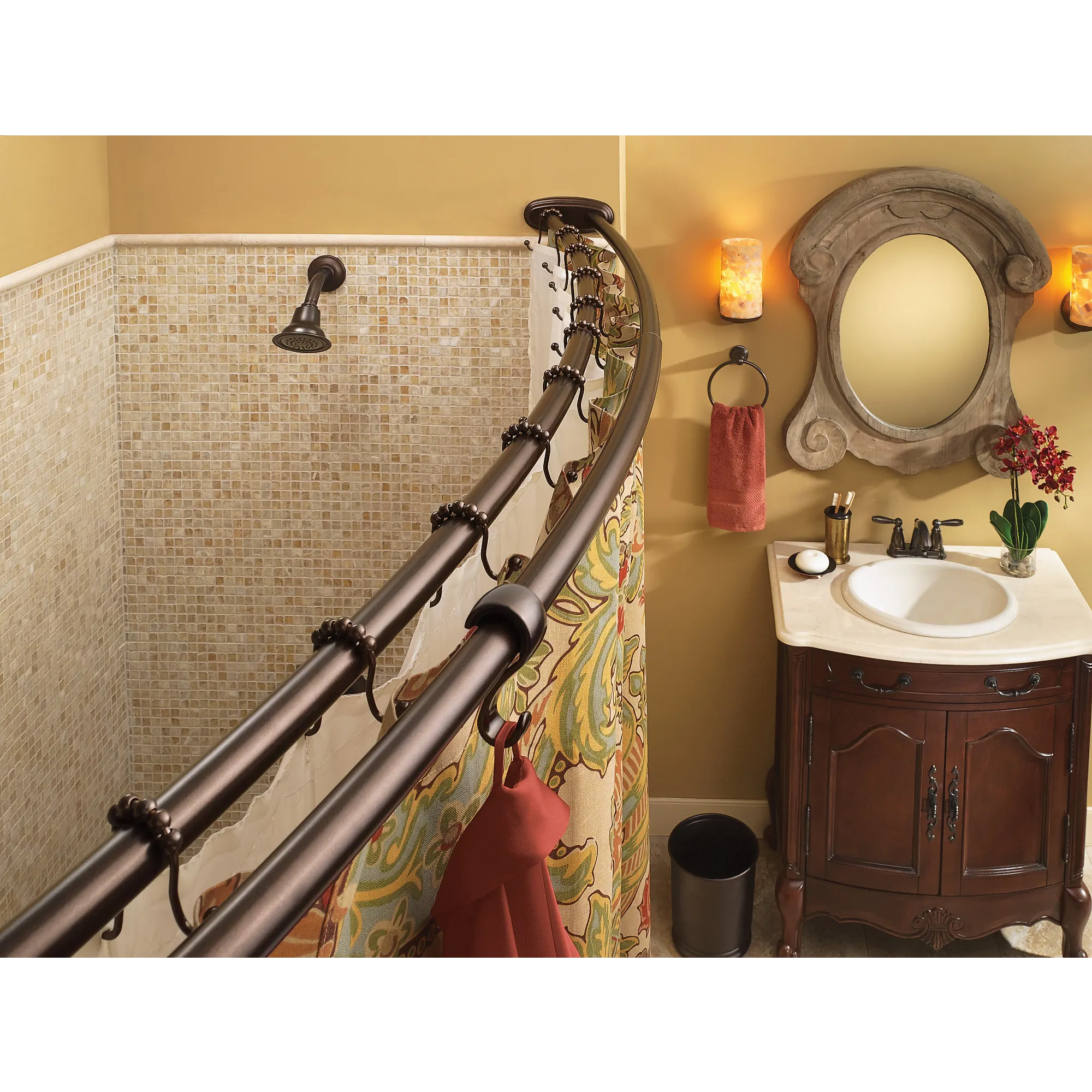 Moen Adjustable Curved Shower Rod - Image 8