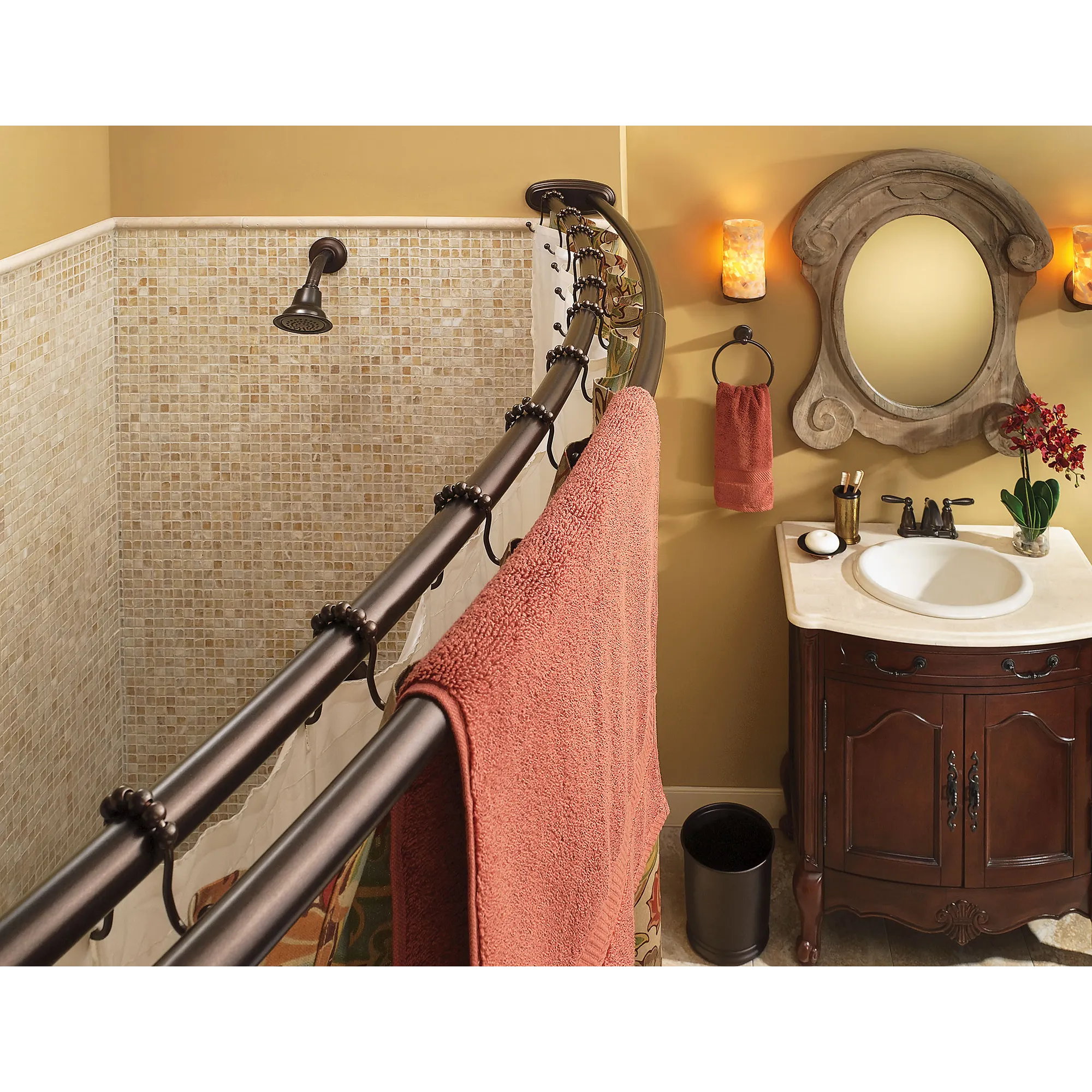 Moen Adjustable Curved Shower Rod - Image 7