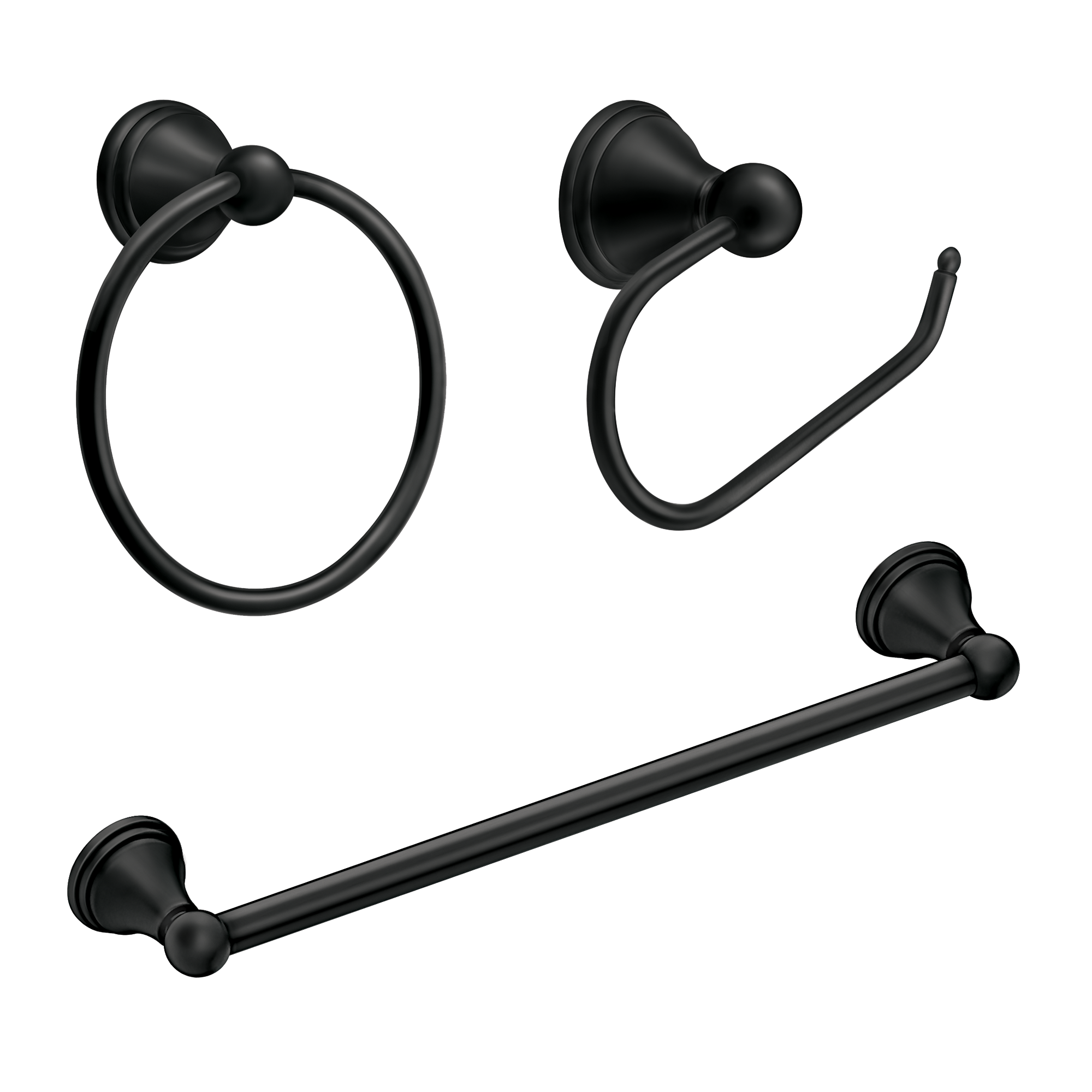 Preston Paper Holder. 18 Towel Bar. Towel Ring Accessory Kit