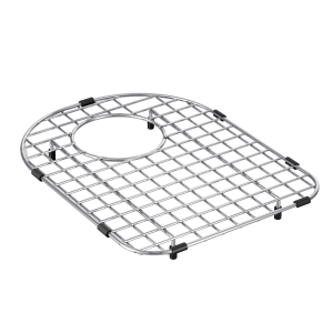 Moen Stainless D Shape Rear Drain Bottom Grid Accessory fits 13 x 16.5 Sink Bowls