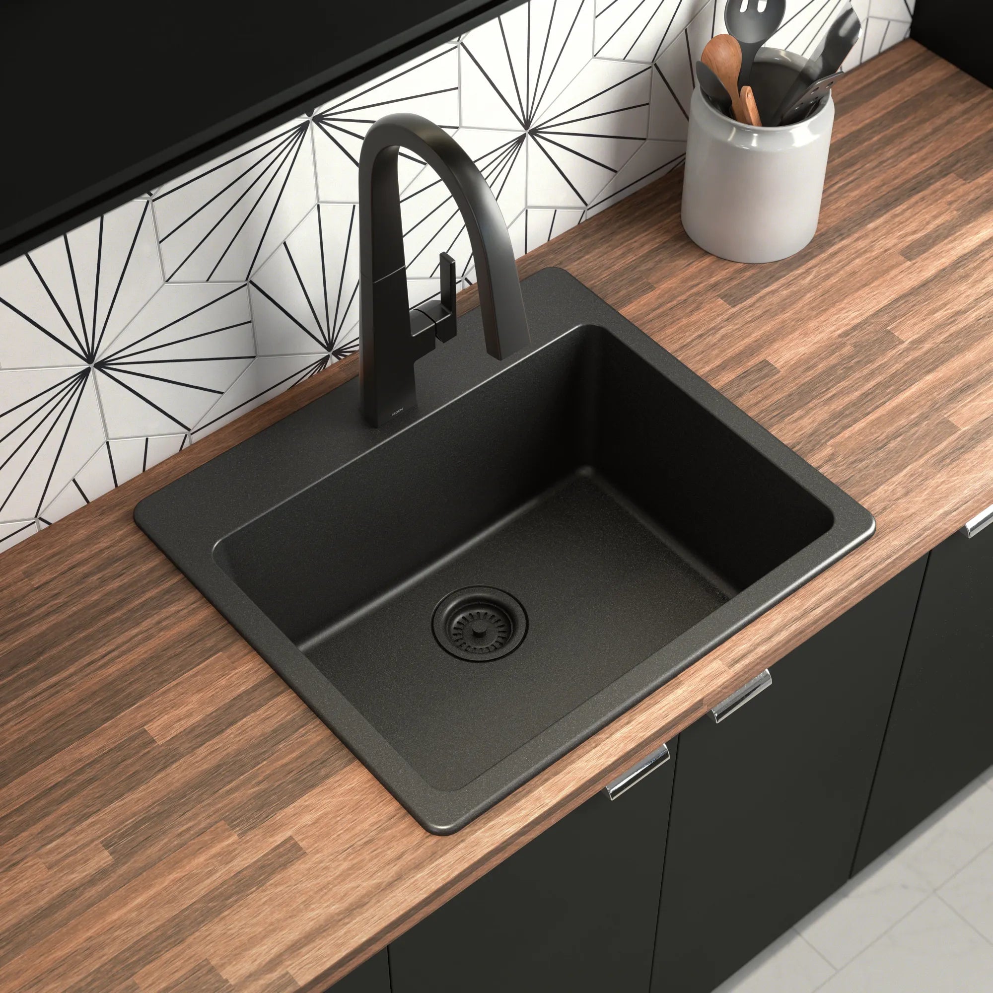Host 25 Granite Dual Mount Single Bowl Sink - Image 2