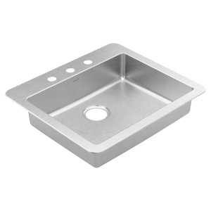 Prep 25 Steel Drop-In Single Bowl Sink