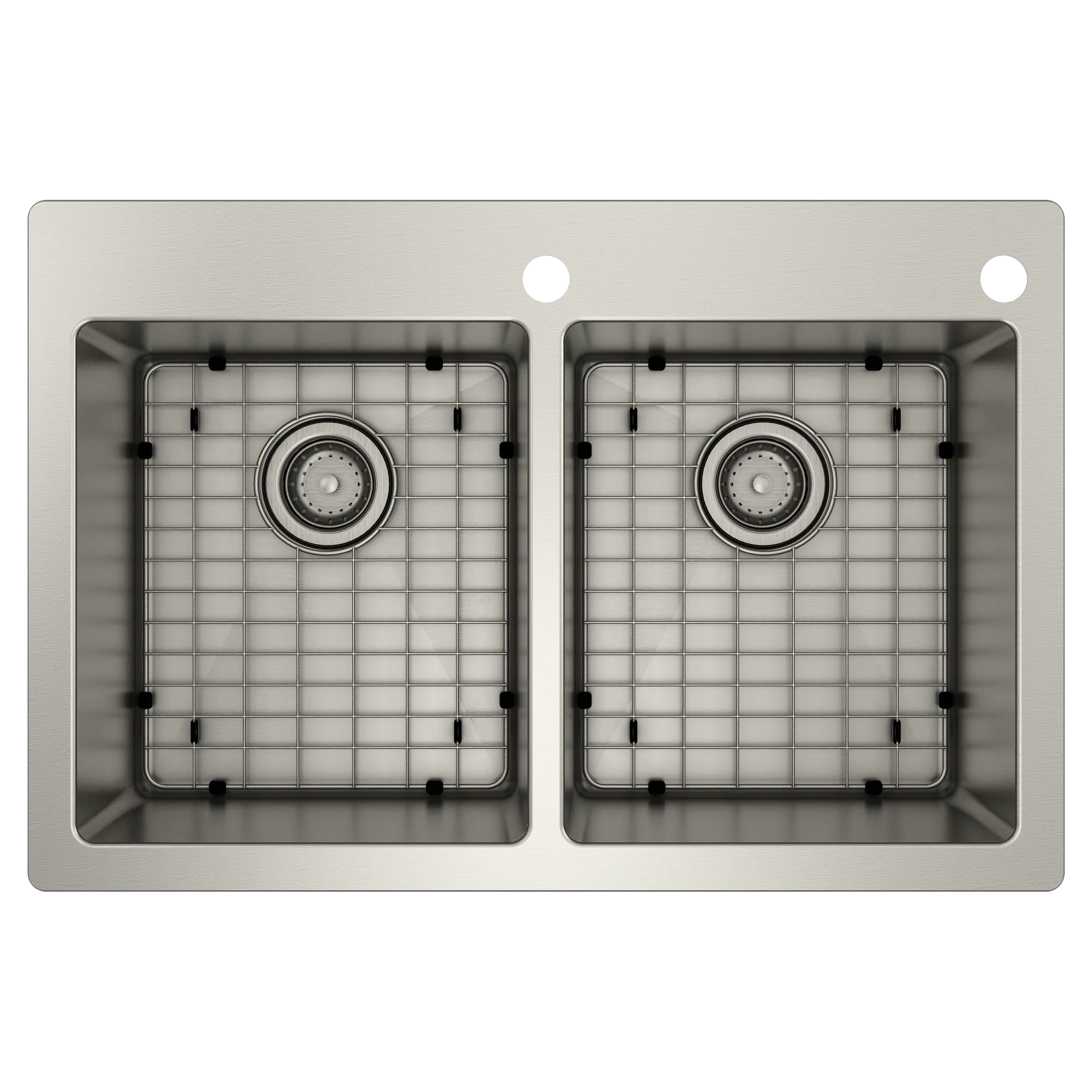 Prep 33 Steel Dual Mount Double Bowl Sink - Image 2