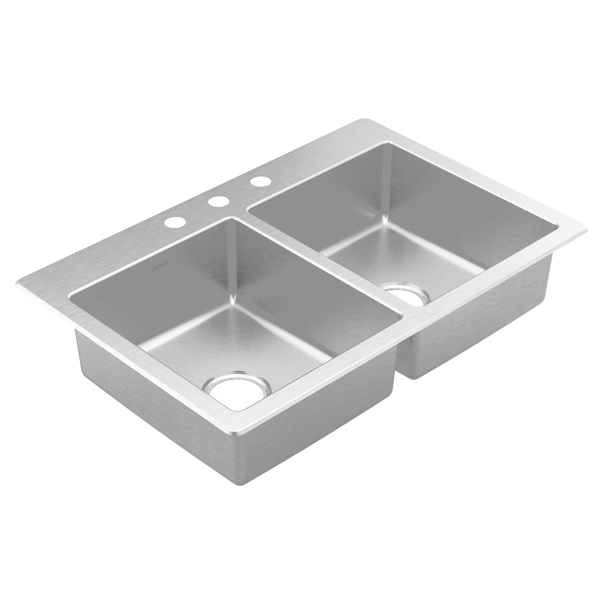 Prep 33 Steel Drop-In Double Bowl Sink - Image 3