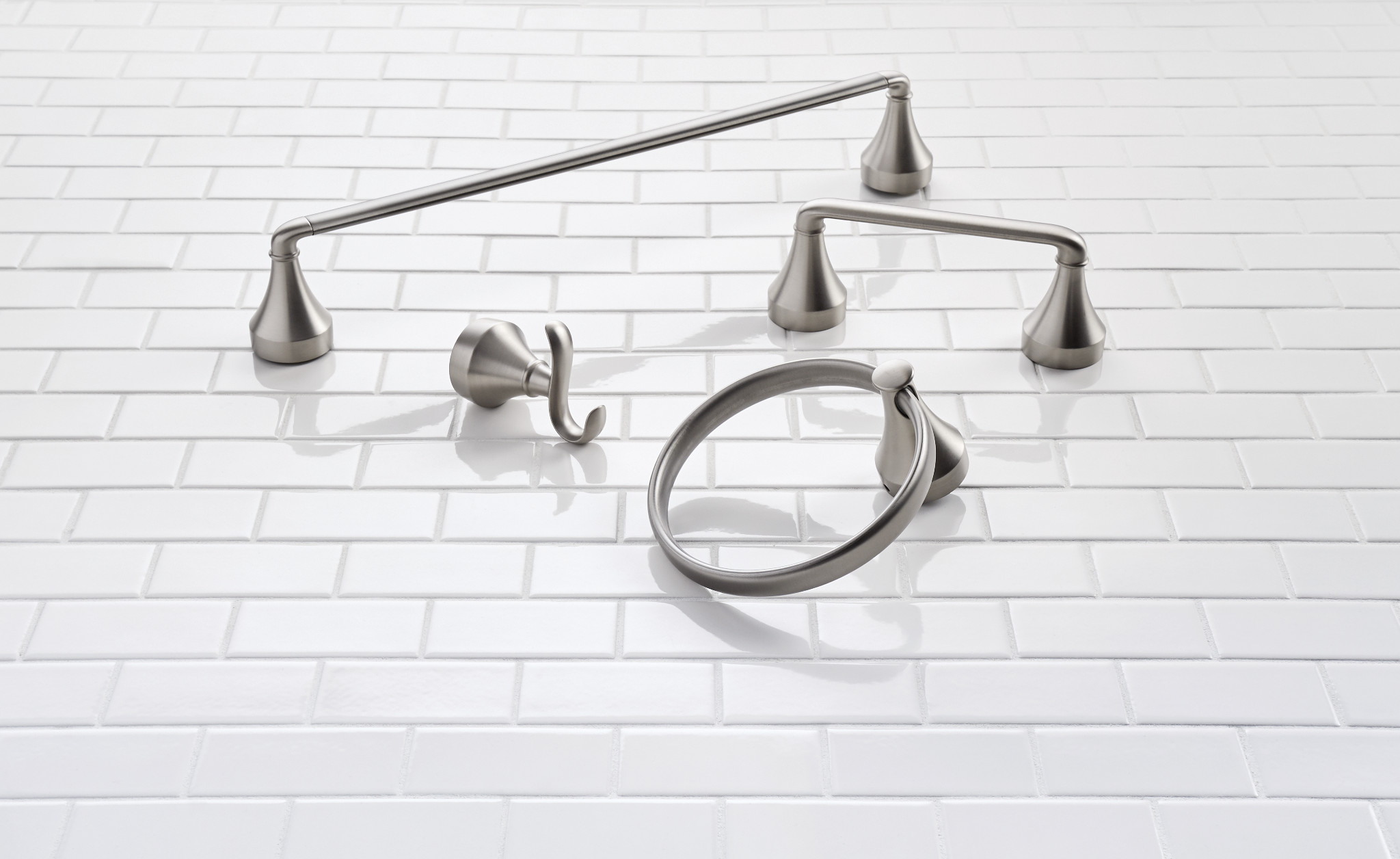 Hamden Spot resist brushed nickel Pivoting Toilet Paper Holder - Image 6