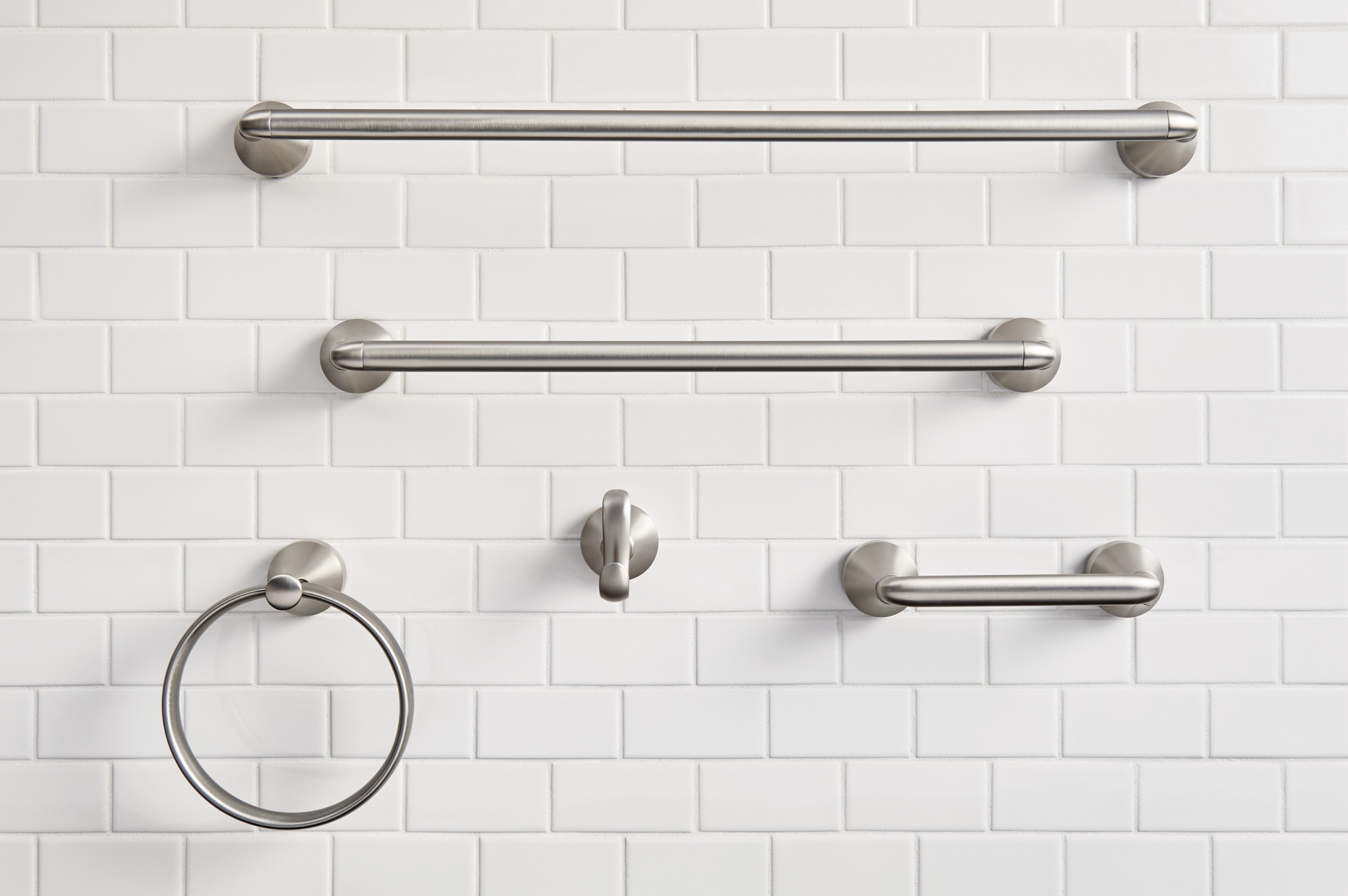 Hamden Spot resist brushed nickel Pivoting Toilet Paper Holder - Image 4
