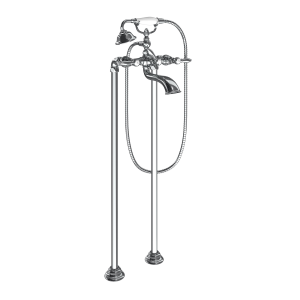 Weymouth Two-Handle Tub Filler Includes Hand Shower