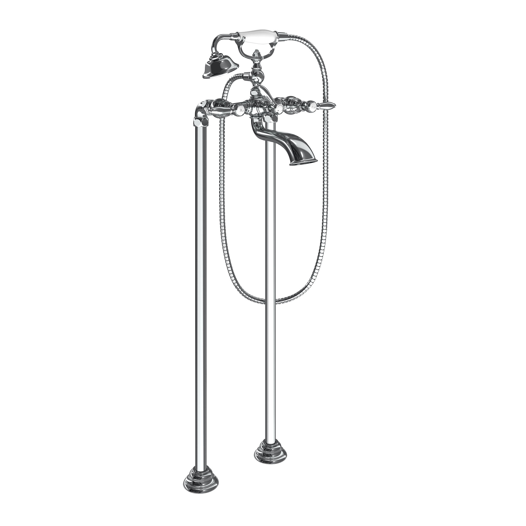Weymouth Two-Handle Tub Filler Includes Hand Shower