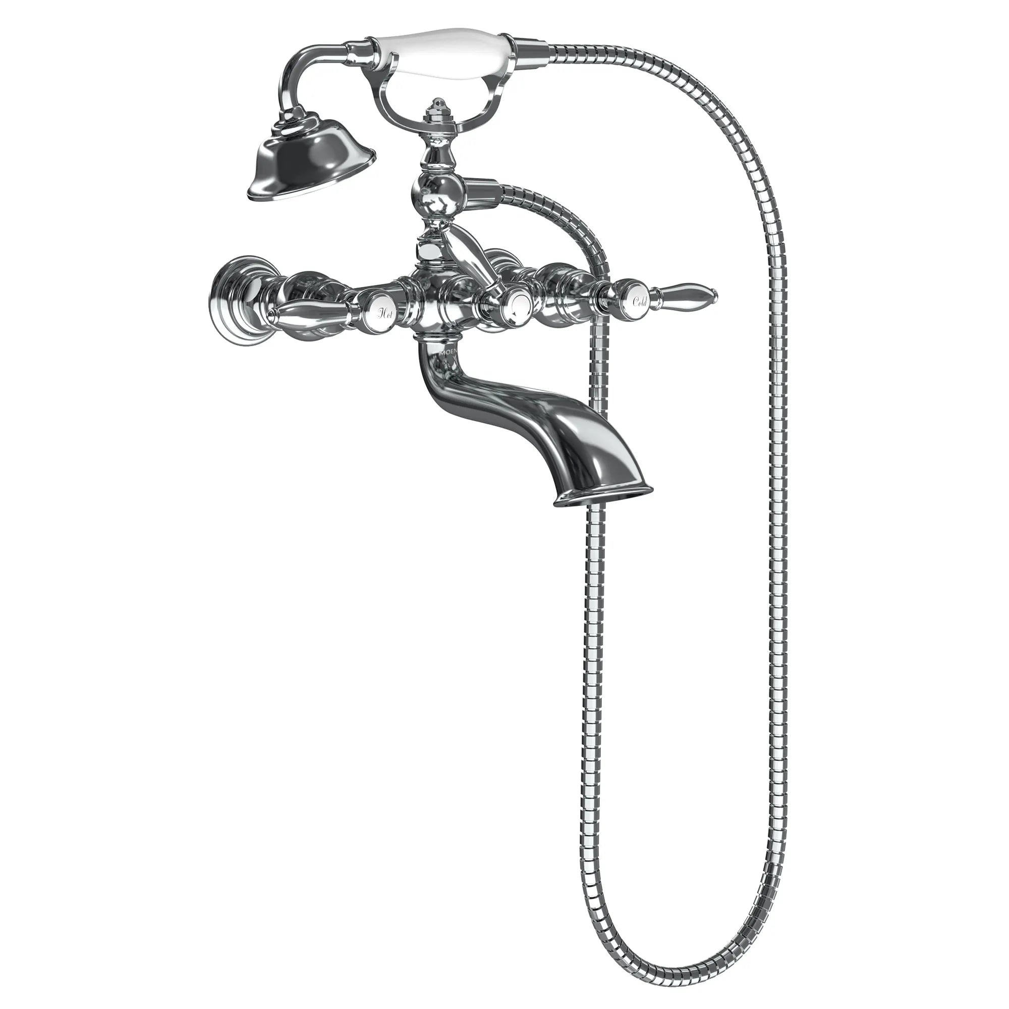 Weymouth Two-Handle Tub Filler Includes Hand Shower - Image 3