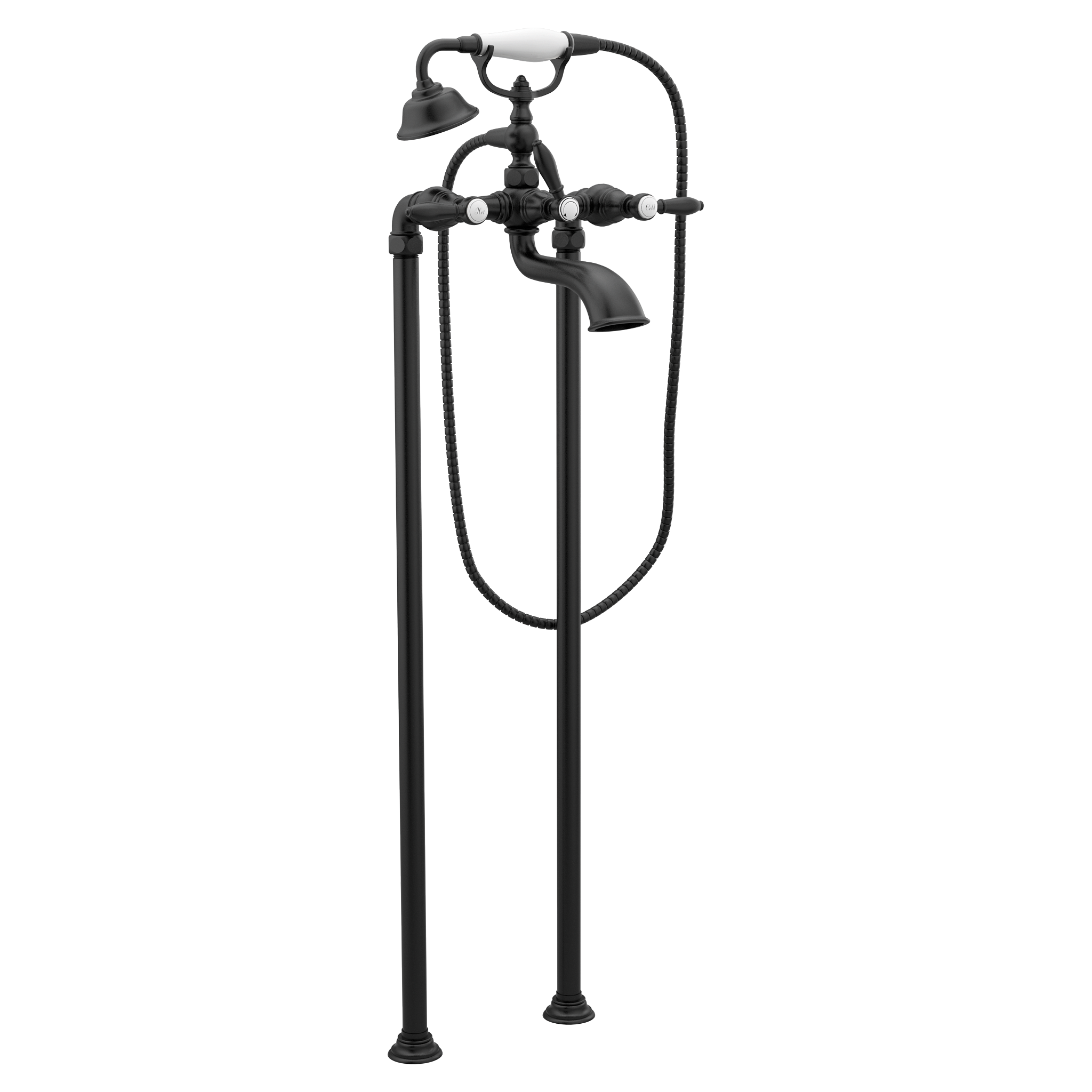 Weymouth Two-Handle Tub Filler Includes Hand Shower - Image 4