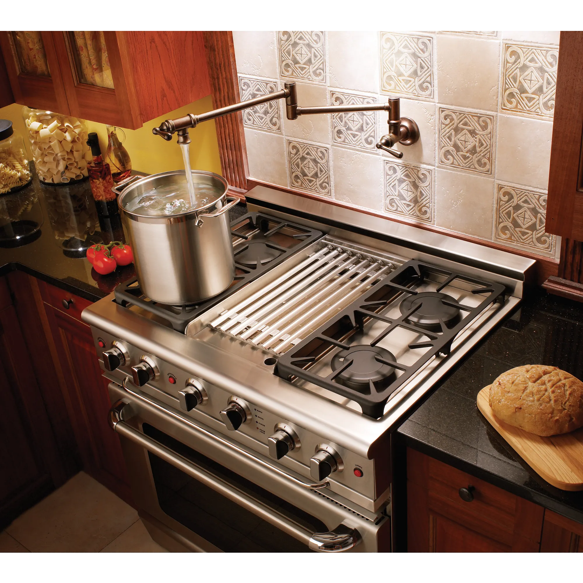 Traditional Two-Handle Pot Filler Kitchen Faucet - Image 26