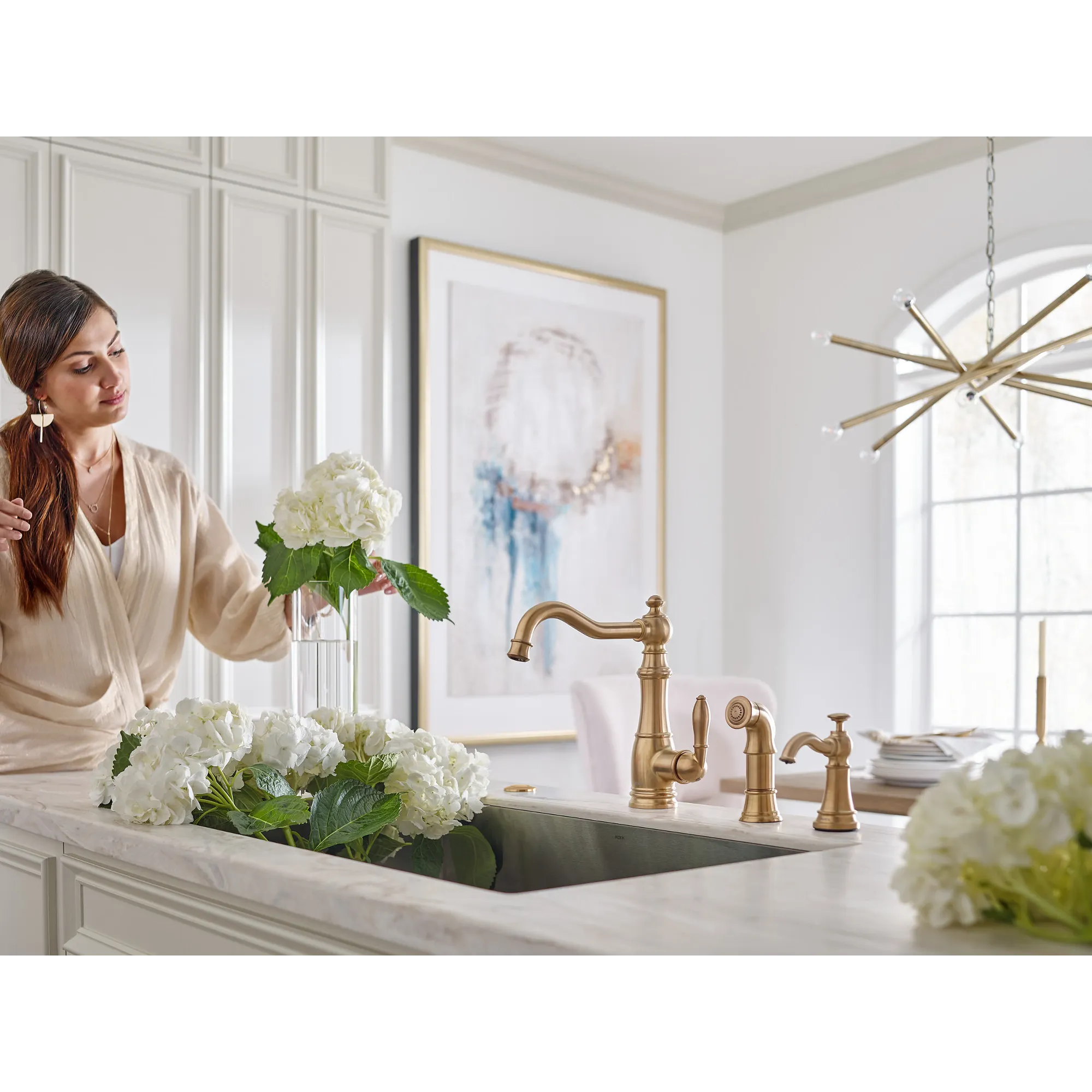 Moen Sip Traditional One-Handle High Arc Beverage Faucet - Image 22