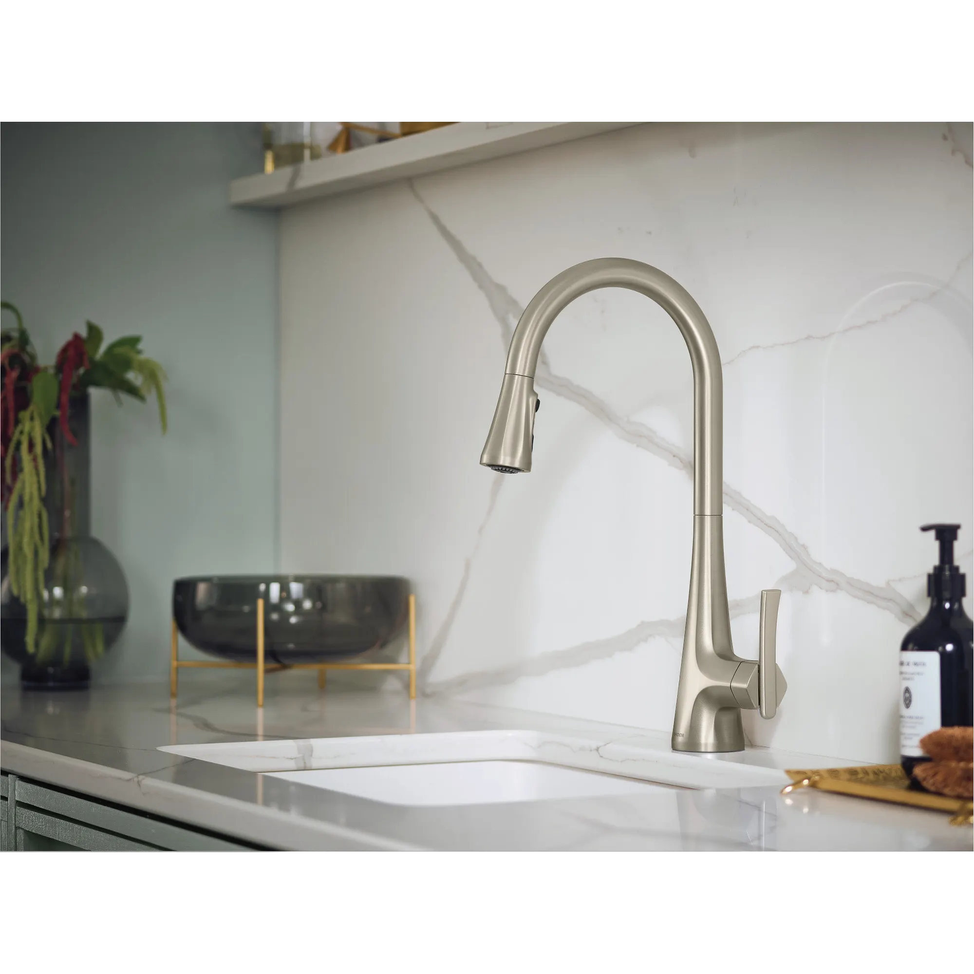Sinema One-Handle High Arc Pulldown Kitchen Faucet - Image 22