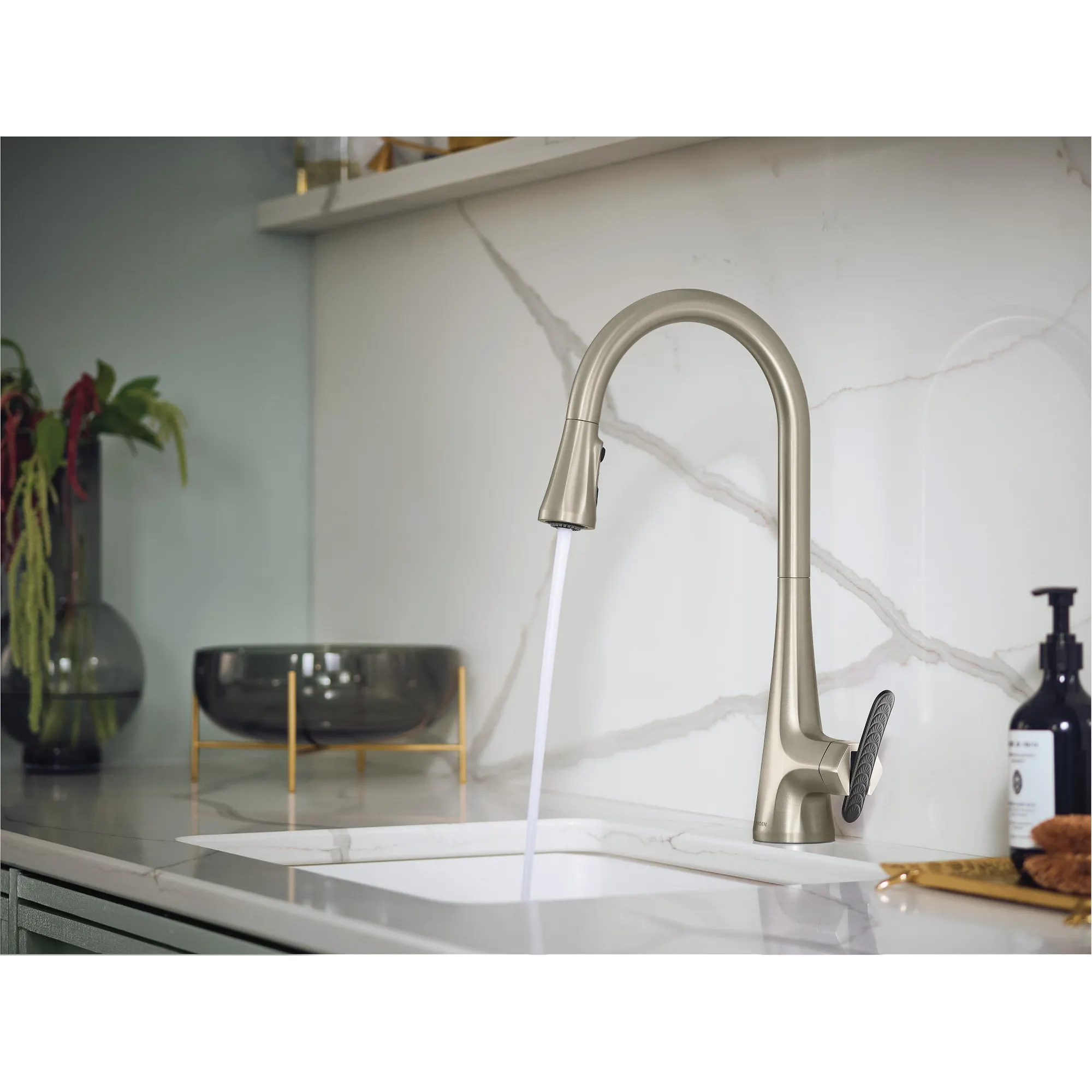 Sinema One-Handle High Arc Pulldown Kitchen Faucet - Image 30