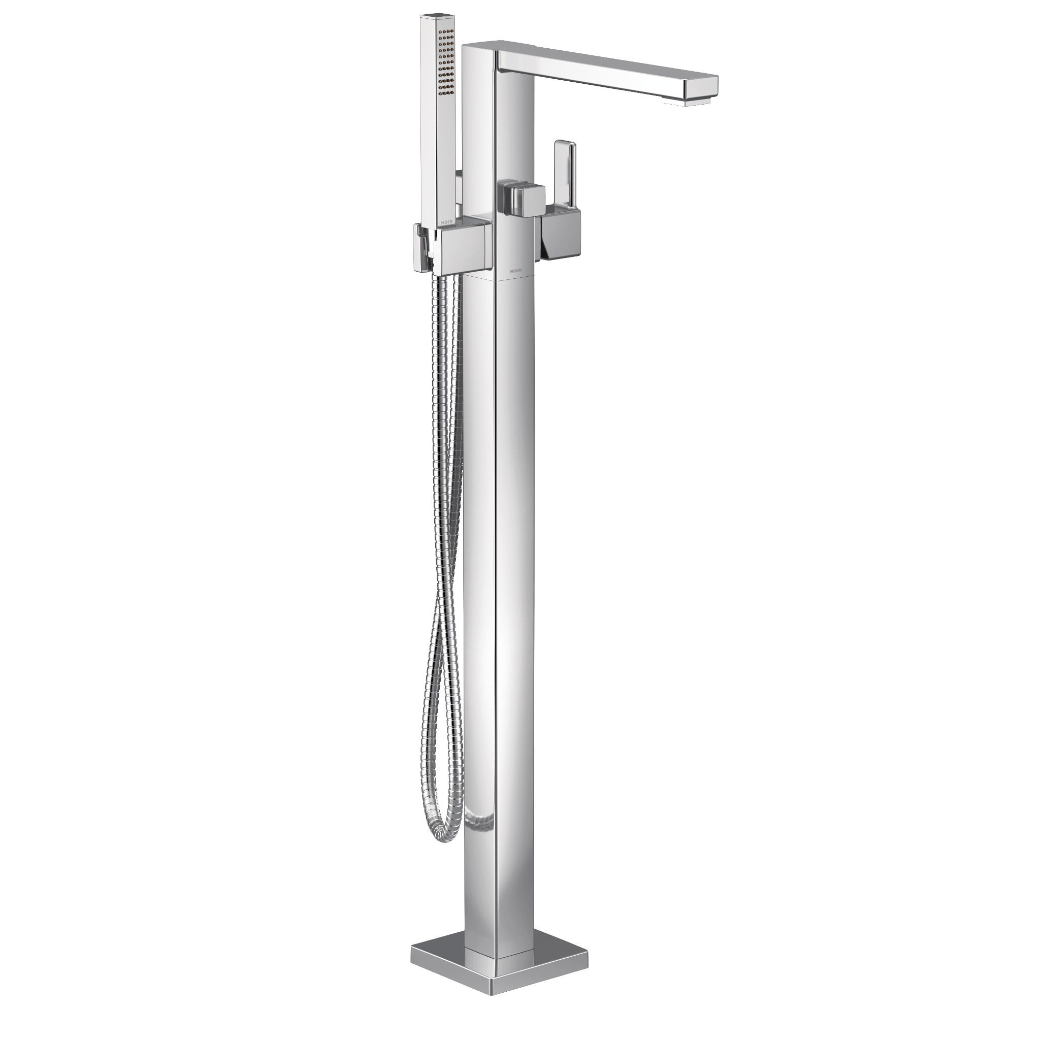 90 Degree One-Handle Tub Filler Includes Hand Shower