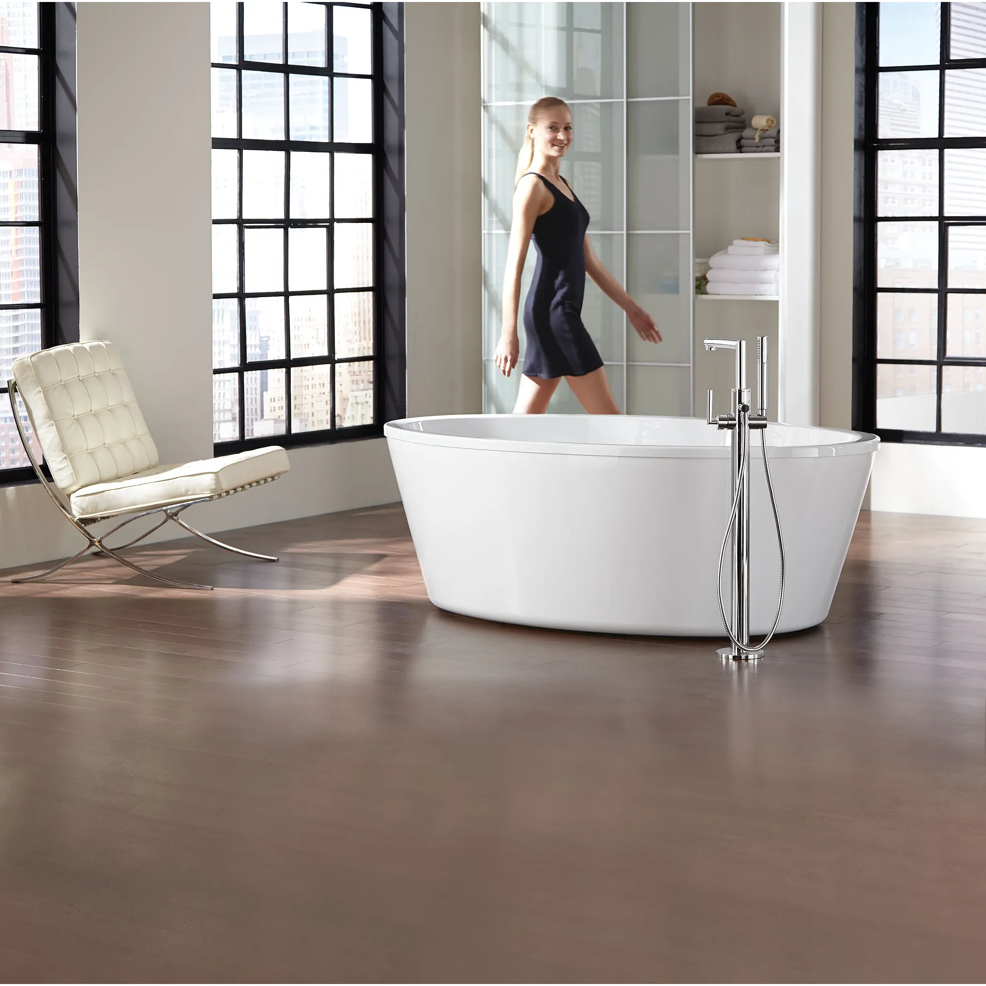 Arris One-Handle Tub Filler Including Handheld Shower - Image 3