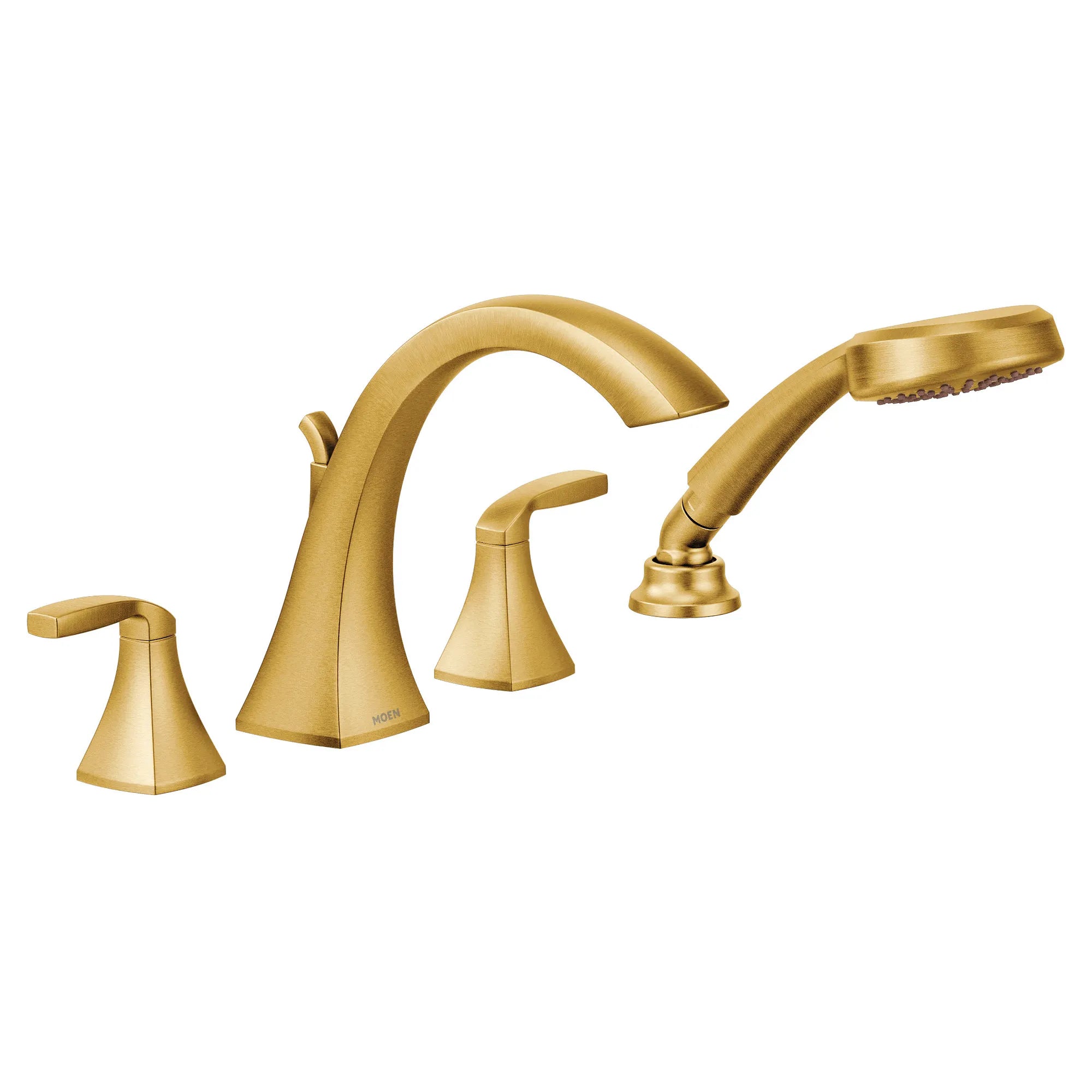 Voss Two-Handle High Arc Roman Tub Faucet Includes Hand Shower - Image 12