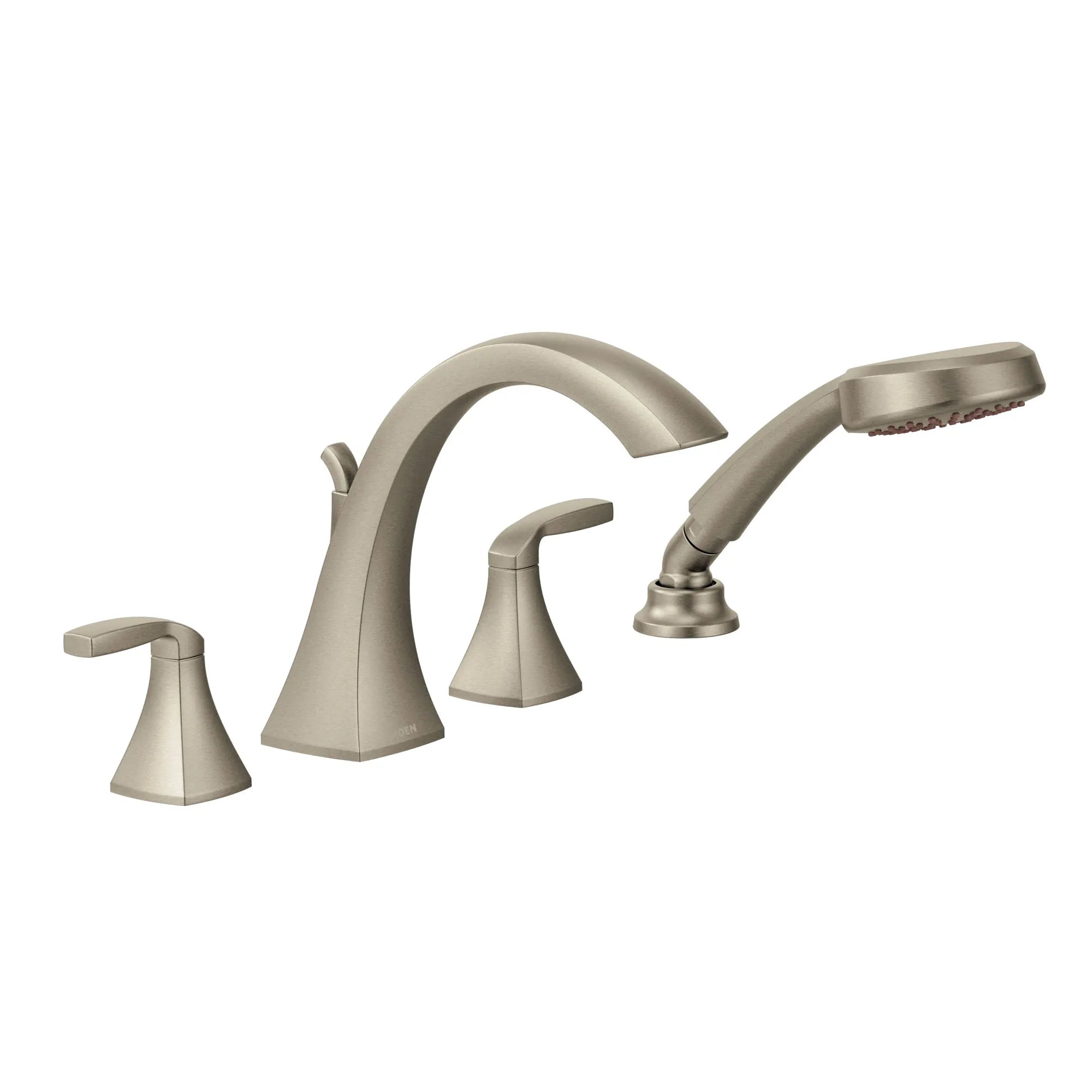 Voss Two-Handle High Arc Roman Tub Faucet Includes Hand Shower - Image 10