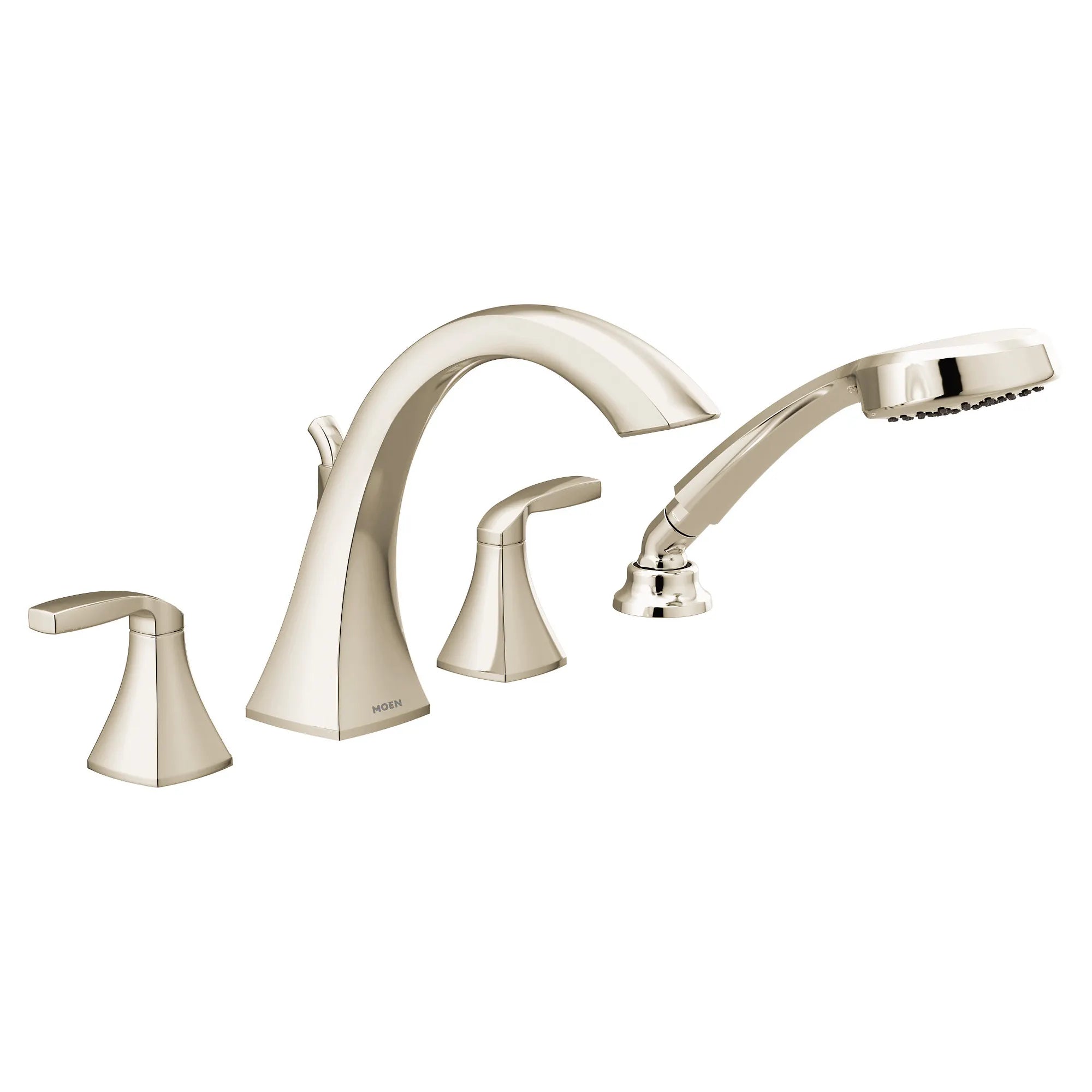 Voss Two-Handle High Arc Roman Tub Faucet Includes Hand Shower - Image 6