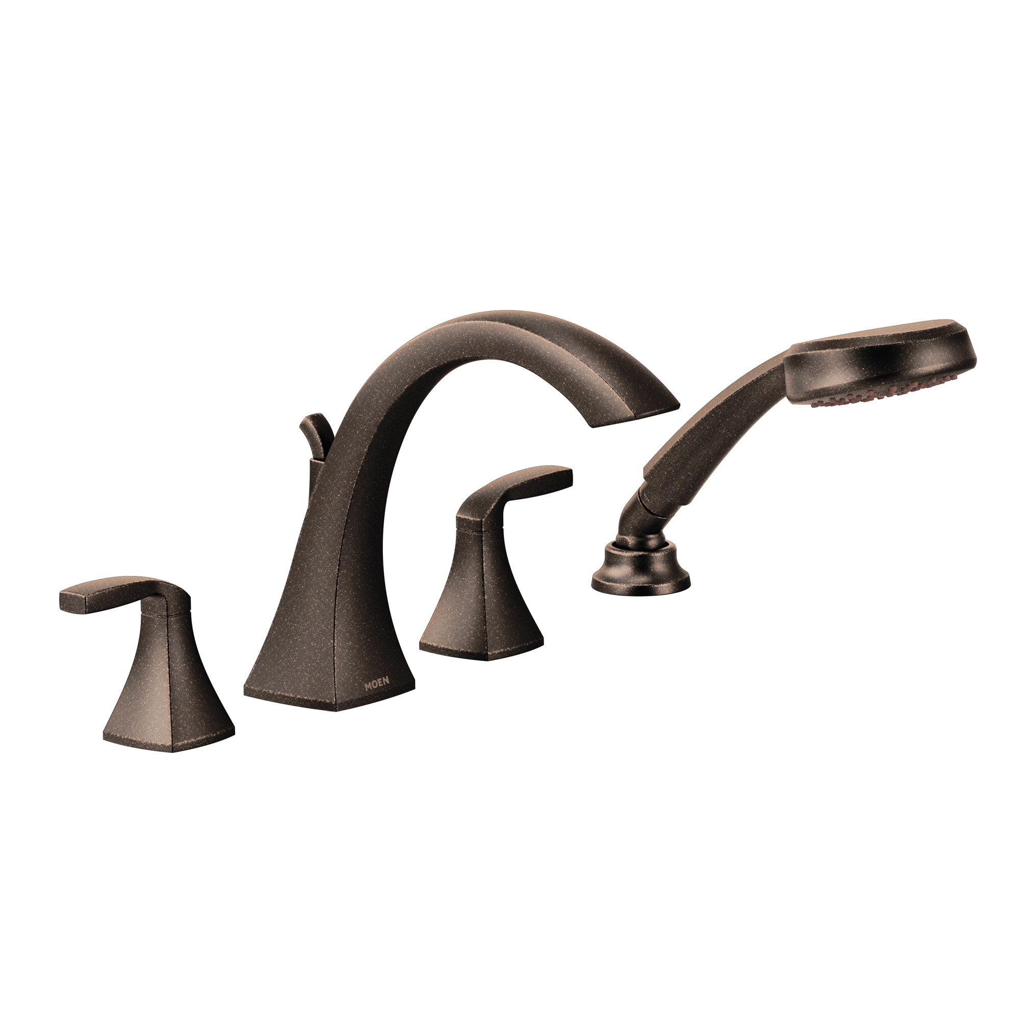 Voss Two-Handle High Arc Roman Tub Faucet Includes Hand Shower - Image 7