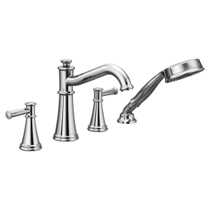 Belfield Two-Handle Diverter Roman Tub Faucet Includes Hand Shower