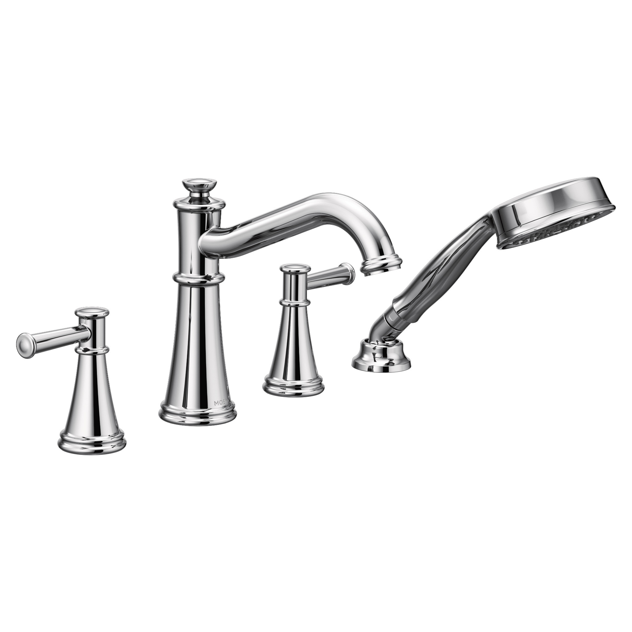 Belfield Two-Handle Diverter Roman Tub Faucet Includes Hand Shower