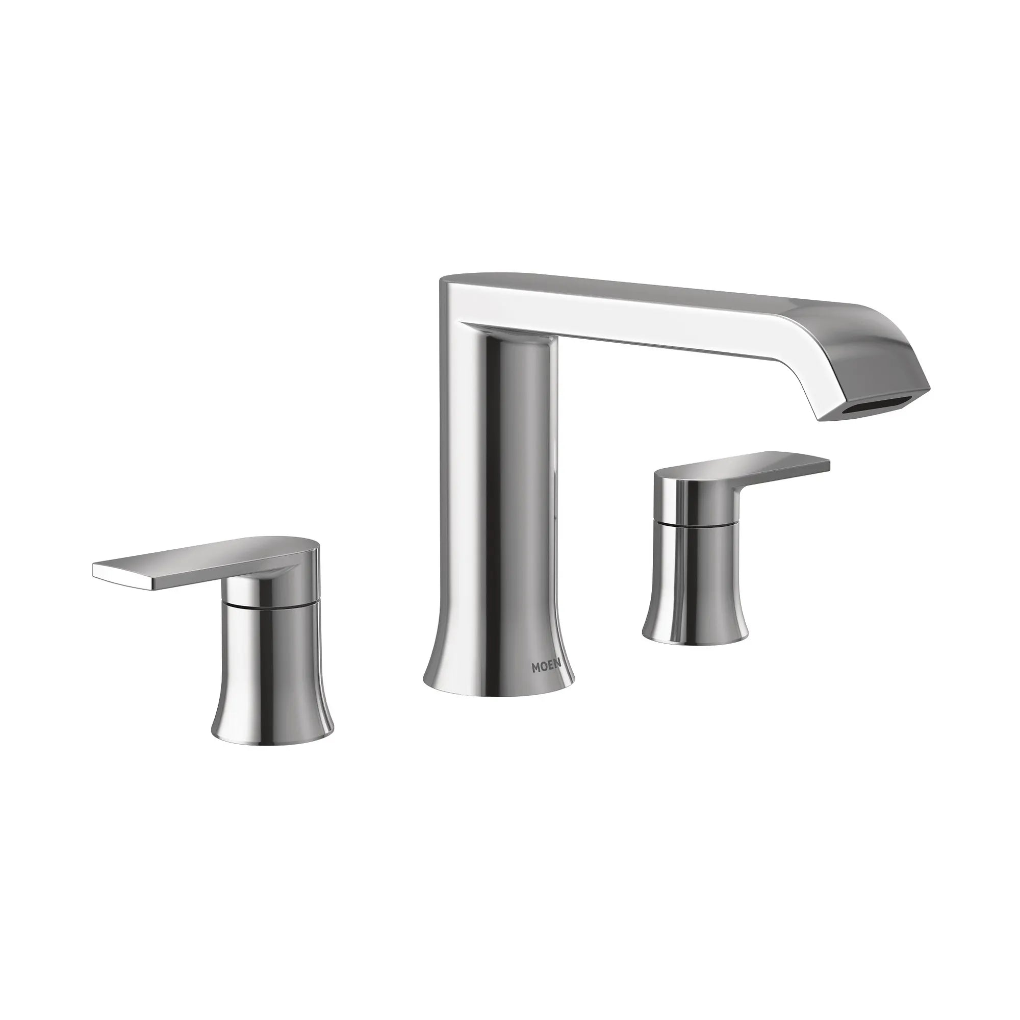 Genta LX Two-Handle Low Arc Roman Tub Faucet - Image 2