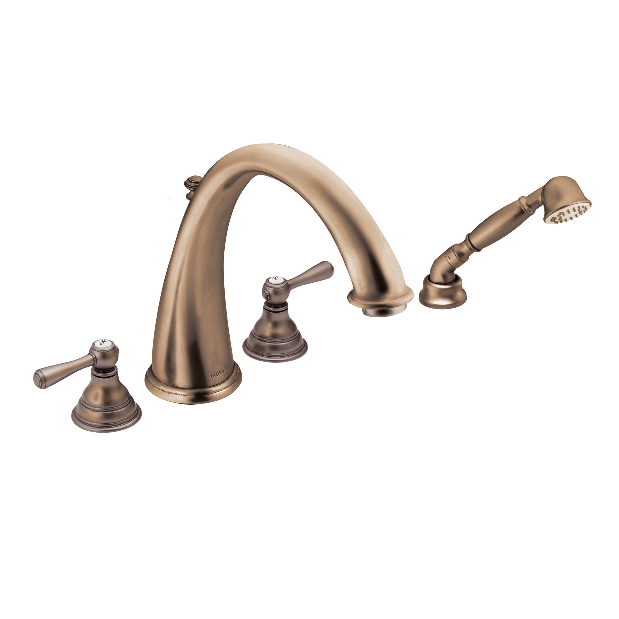 Kingsley Two-Handle High Arc Roman Tub Faucet Includes Hand Shower - Image 13