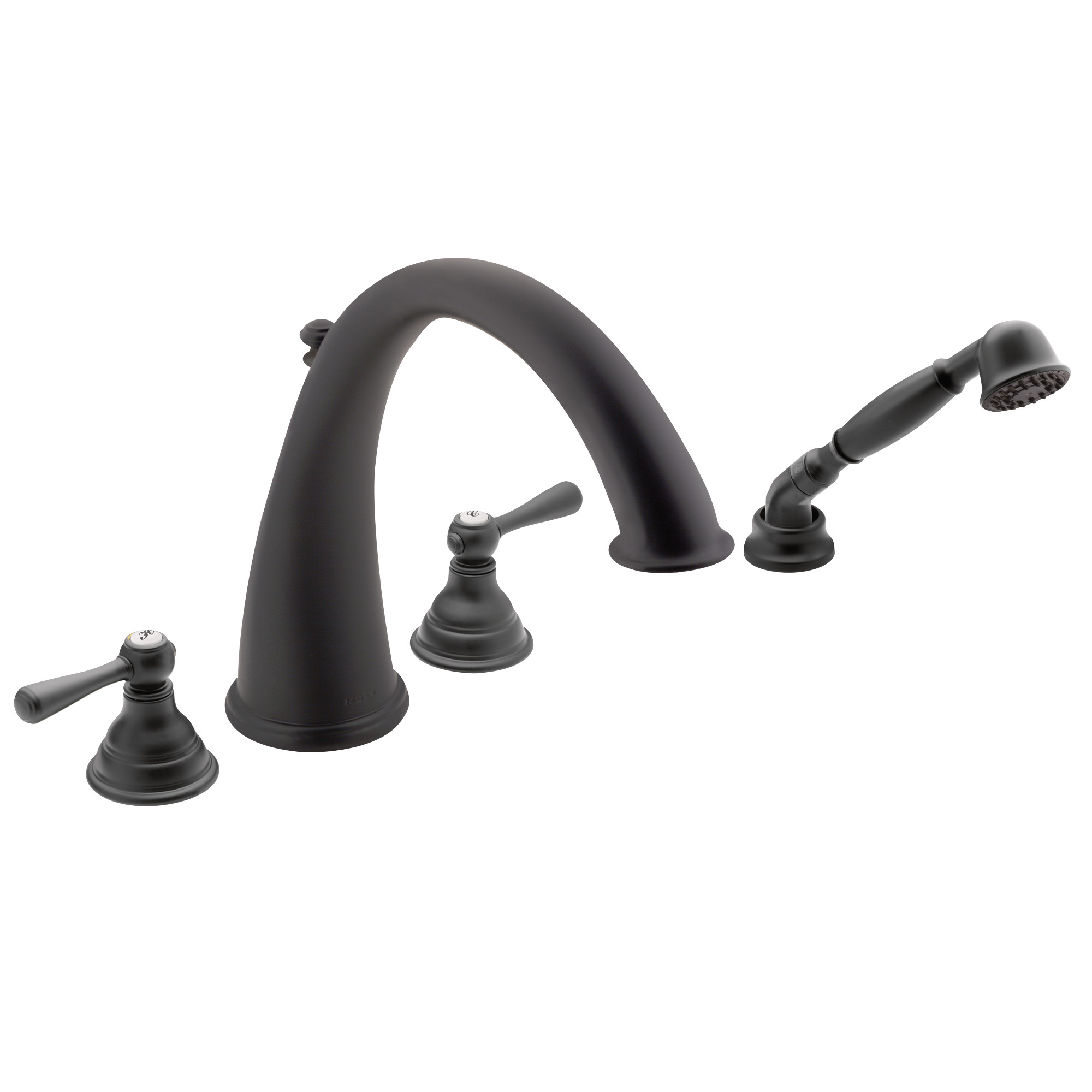 Kingsley Two-Handle High Arc Roman Tub Faucet Includes Hand Shower - Image 9