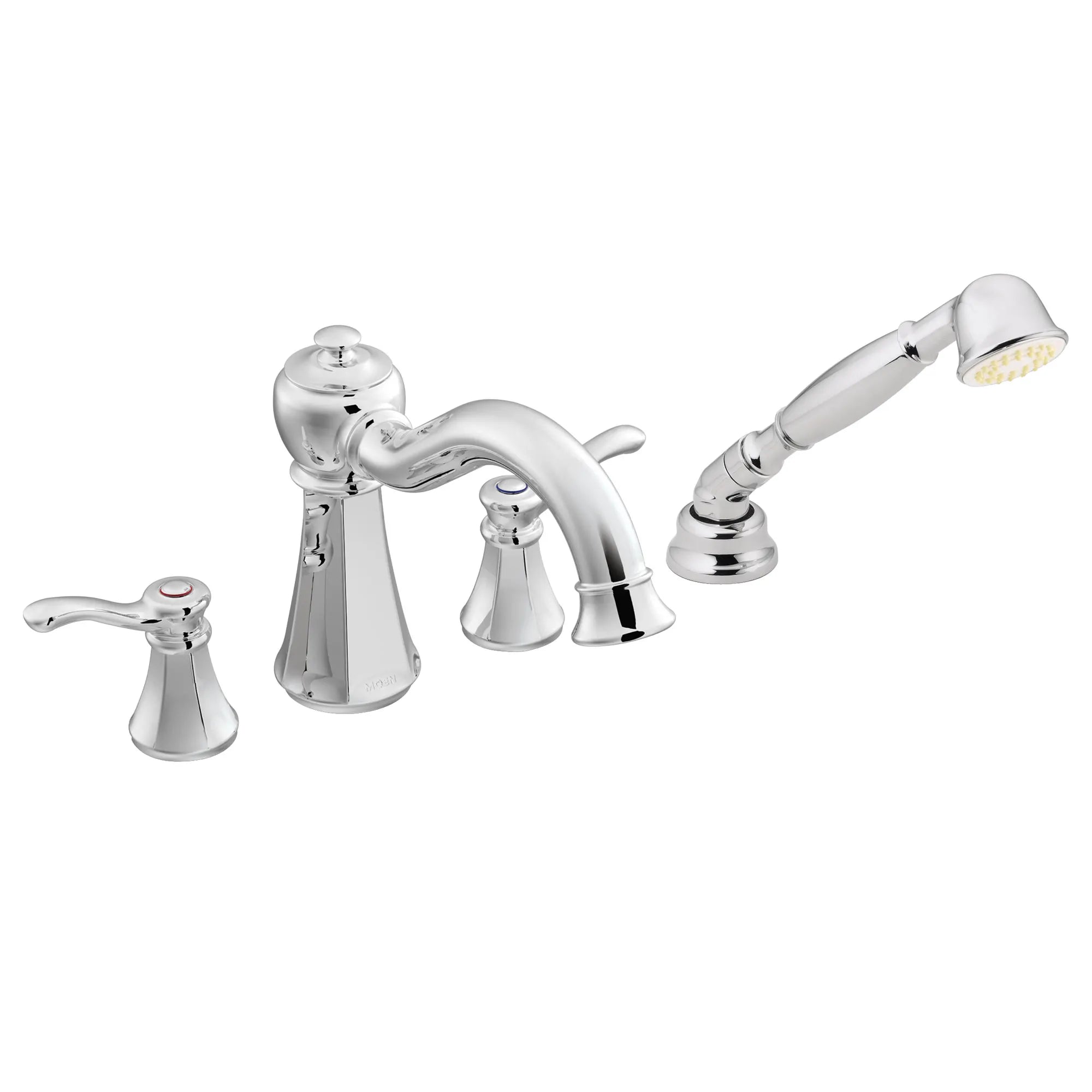 Vestige Two-Handle High Arc Roman Tub Faucet Includes Hand Shower - Image 2