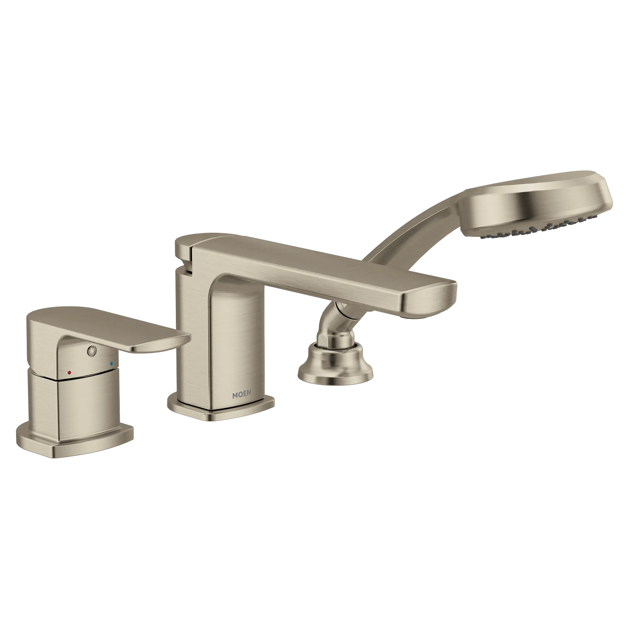 Rizon One-Handle Low Arc Roman Tub Faucet Includes Hand Shower - Image 2