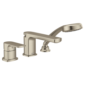 Rizon One-Handle Low Arc Roman Tub Faucet Includes Hand Shower