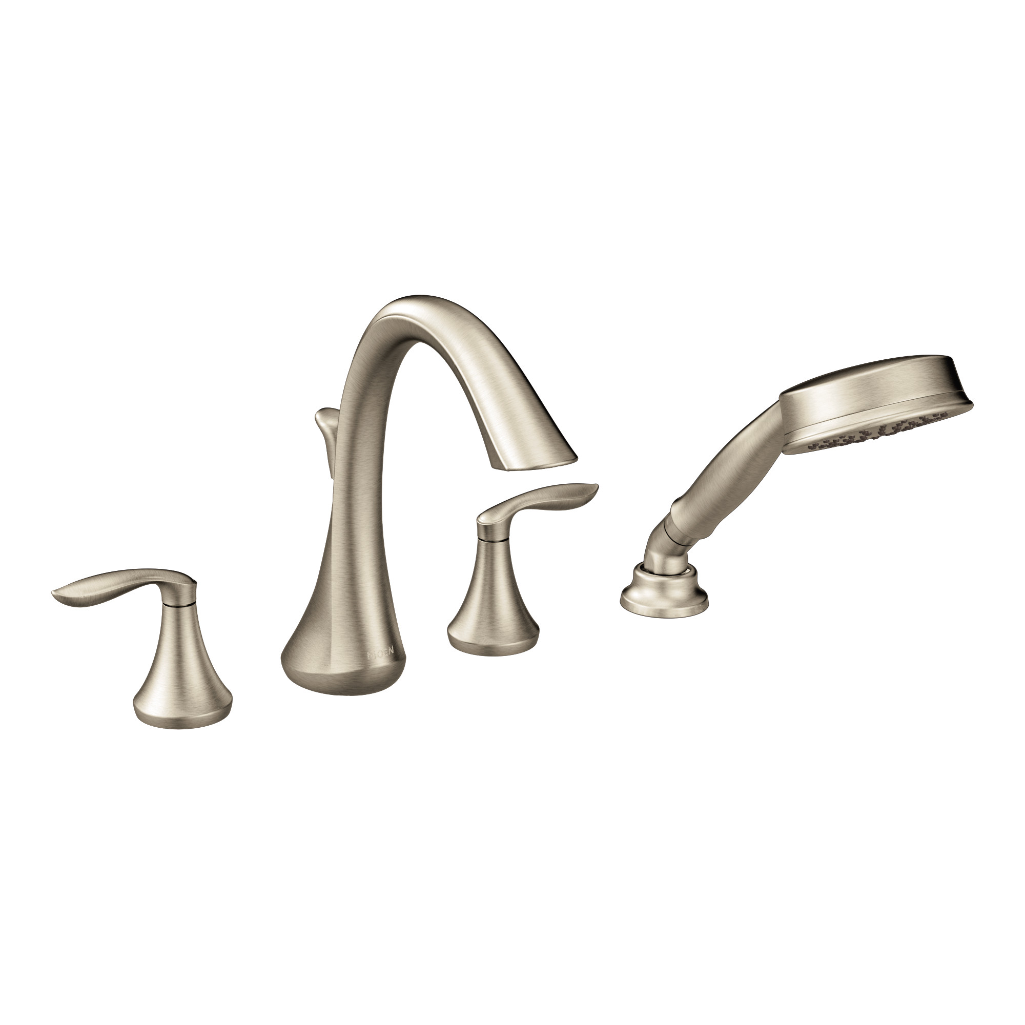 Eva Two-Handle High Arc Roman Tub Faucet Including Handheld Shower - Image 5