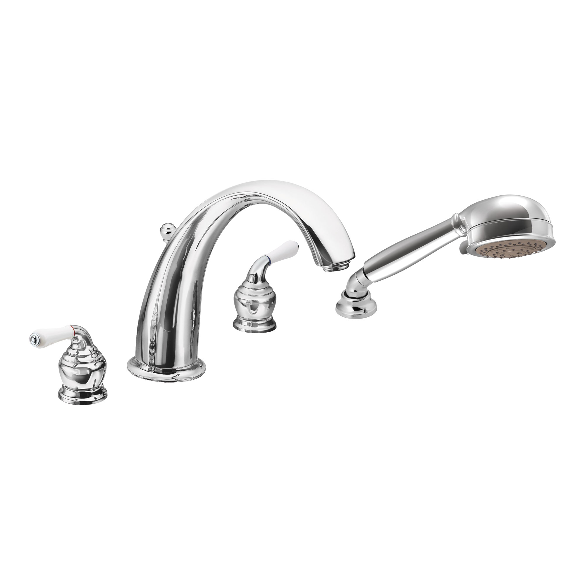 Monticello Two-Handle High Arc Roman Tub Faucet Includes Hand Shower - Image 13