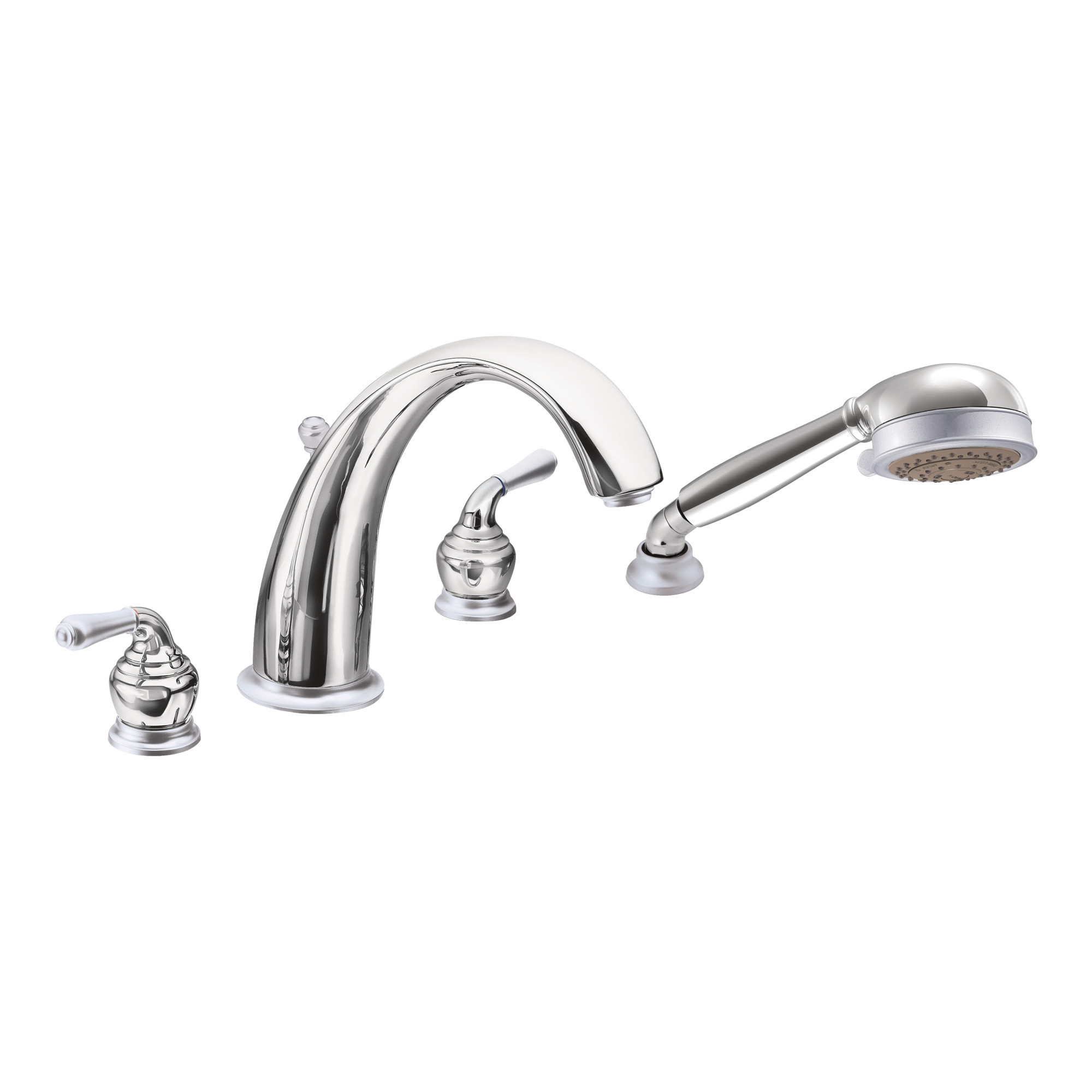 Monticello Two-Handle High Arc Roman Tub Faucet Includes Hand Shower - Image 11