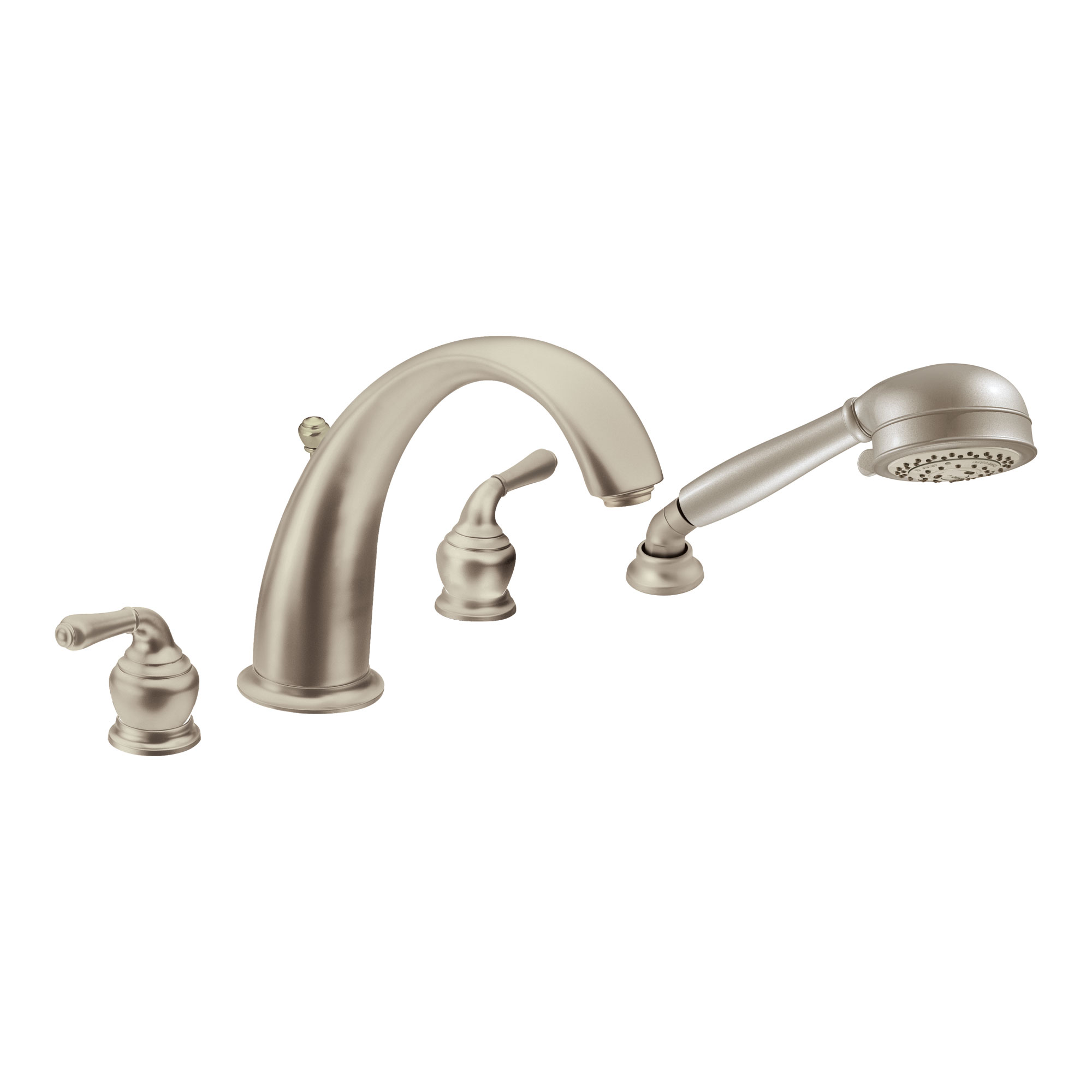Monticello Two-Handle High Arc Roman Tub Faucet Includes Hand Shower - Image 7