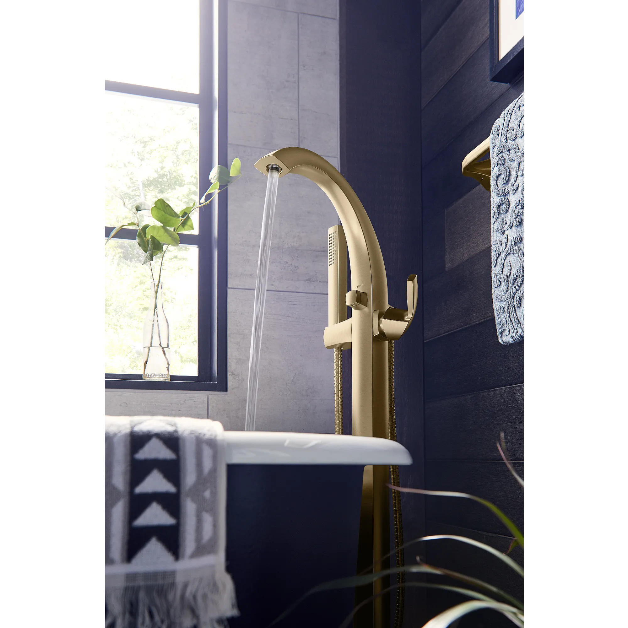 Voss One-Handle Tub Filler Including Handheld Shower - Image 26