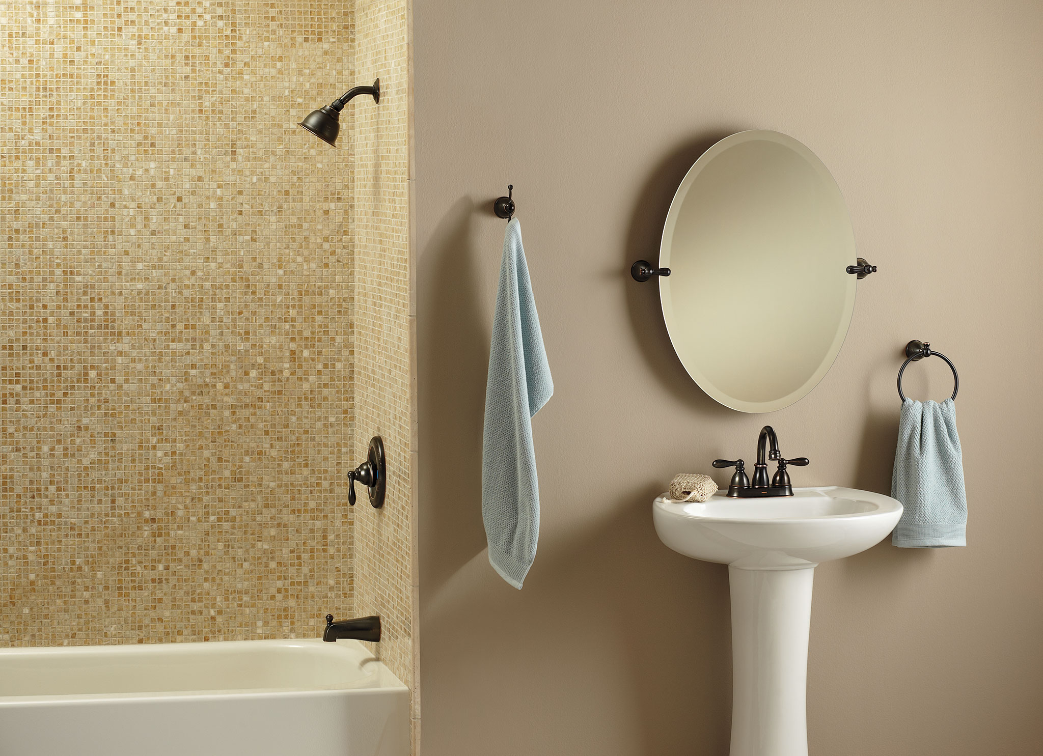 Caldwell Mediterranean Bronze Eco-performance Tub/shower - Image 4