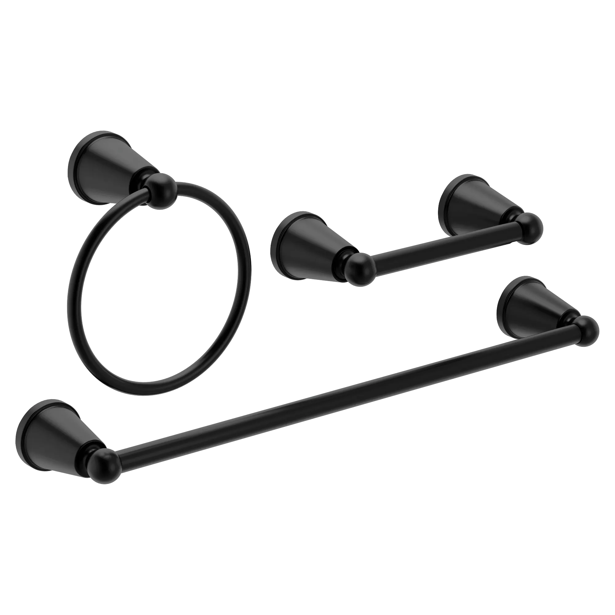 Caldwell 18 Towel Bar Towel Ring Pivoting Paper Holder - Image 3