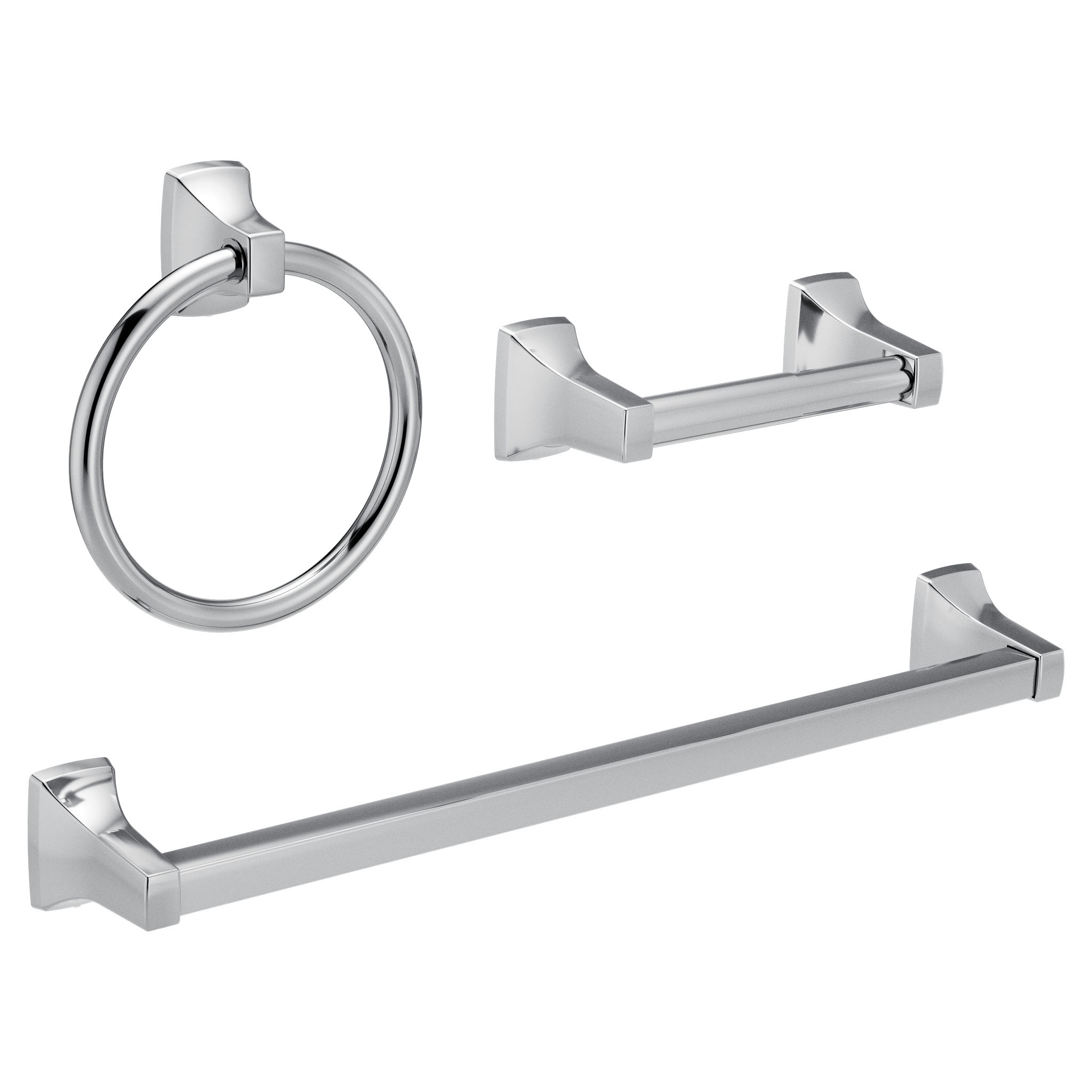 Adler Spring Loaded Paper Holder Towel Bar/Towel Ring